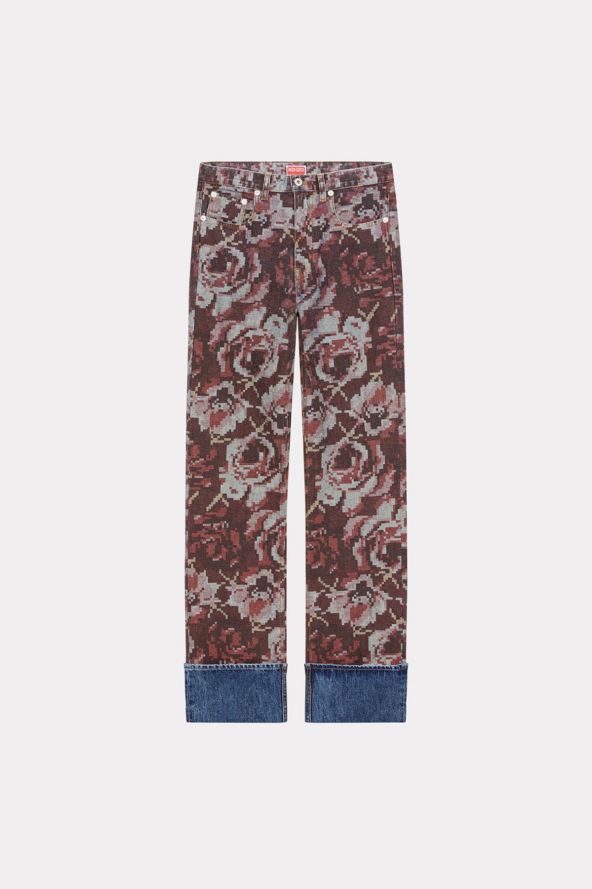 KENZO | PRINTED STRAIGHT JEANS - MAXFIELD LA