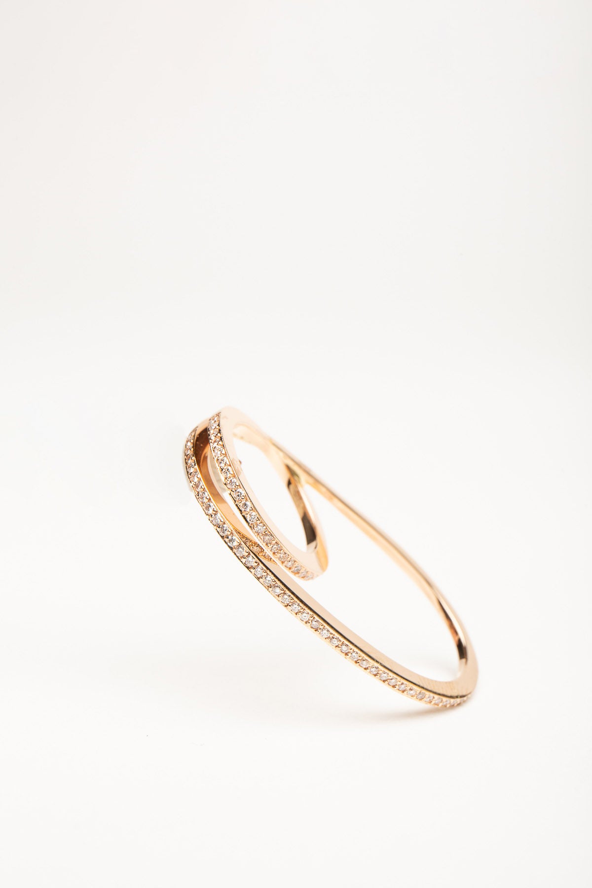 FIYA JEWELLERY | ROSE GOLD DIAMOND DOUBLE RING