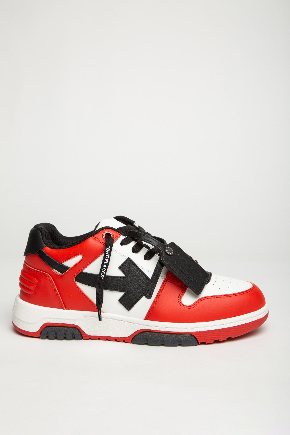 OFF-WHITE RED & BLACK OUT OF OFFICE SNEAKERS LA