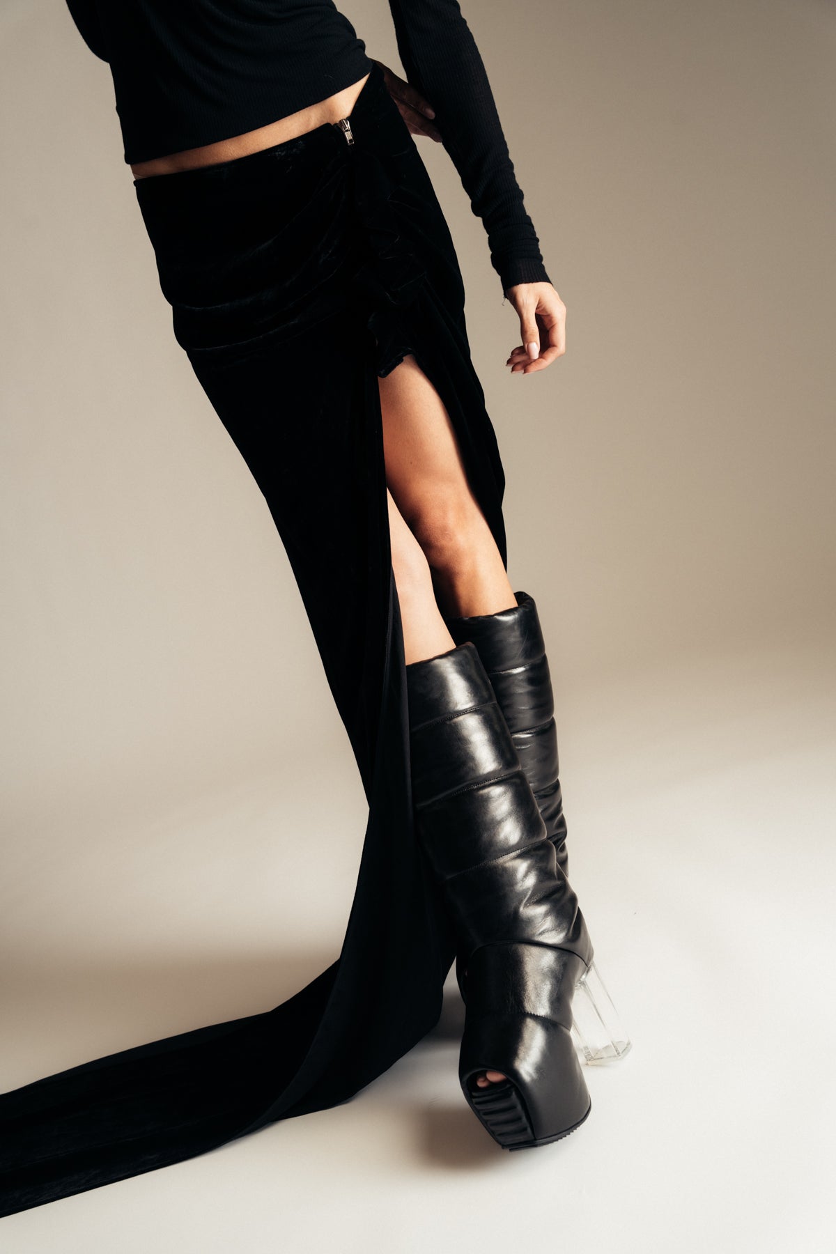 RICK OWENS | WOVEN EDFU SKIRT - MAXFIELD LA