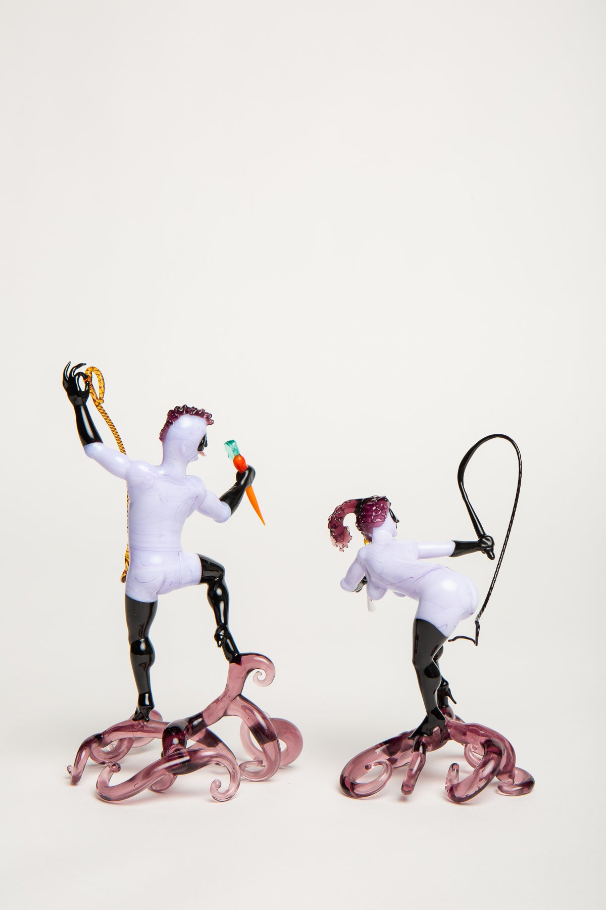 MAXFIELD PRIVATE COLLECTION | MAN AND WOMAN GLASS FIGURES - MAXFIELD LA