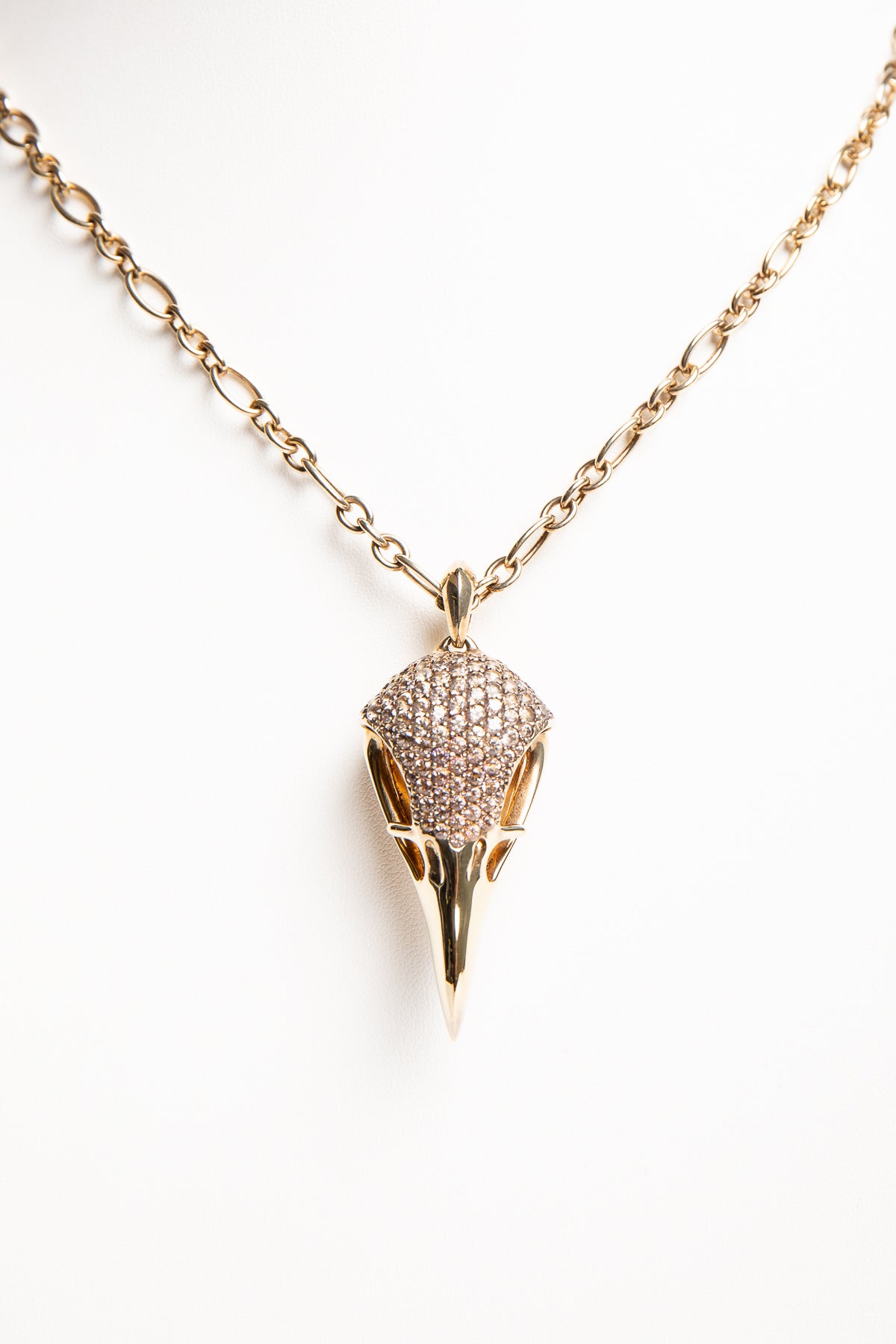 SHAUN LEANE | GOLD PLATED TOPAZ LARGE EAGLE NECKLACE