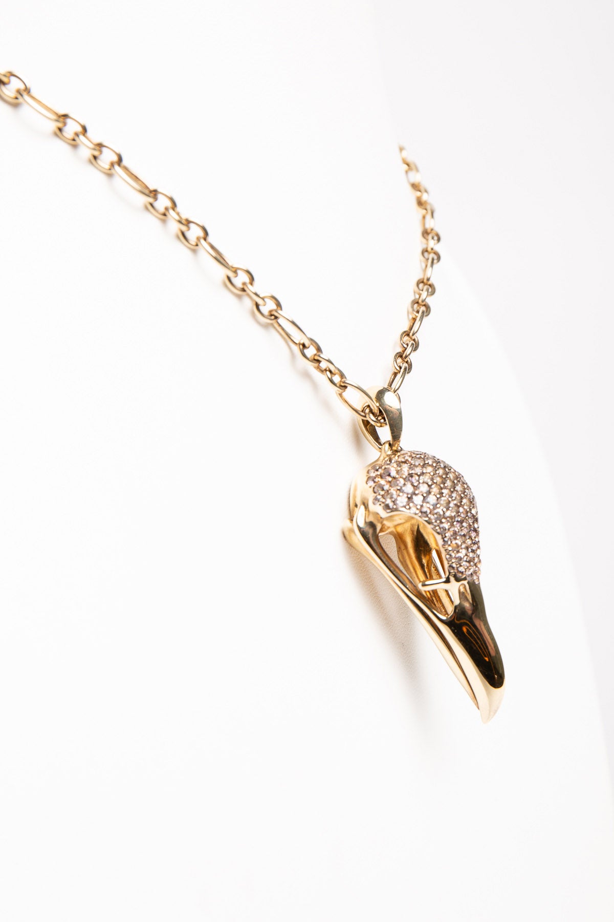 SHAUN LEANE | GOLD PLATED TOPAZ LARGE EAGLE NECKLACE