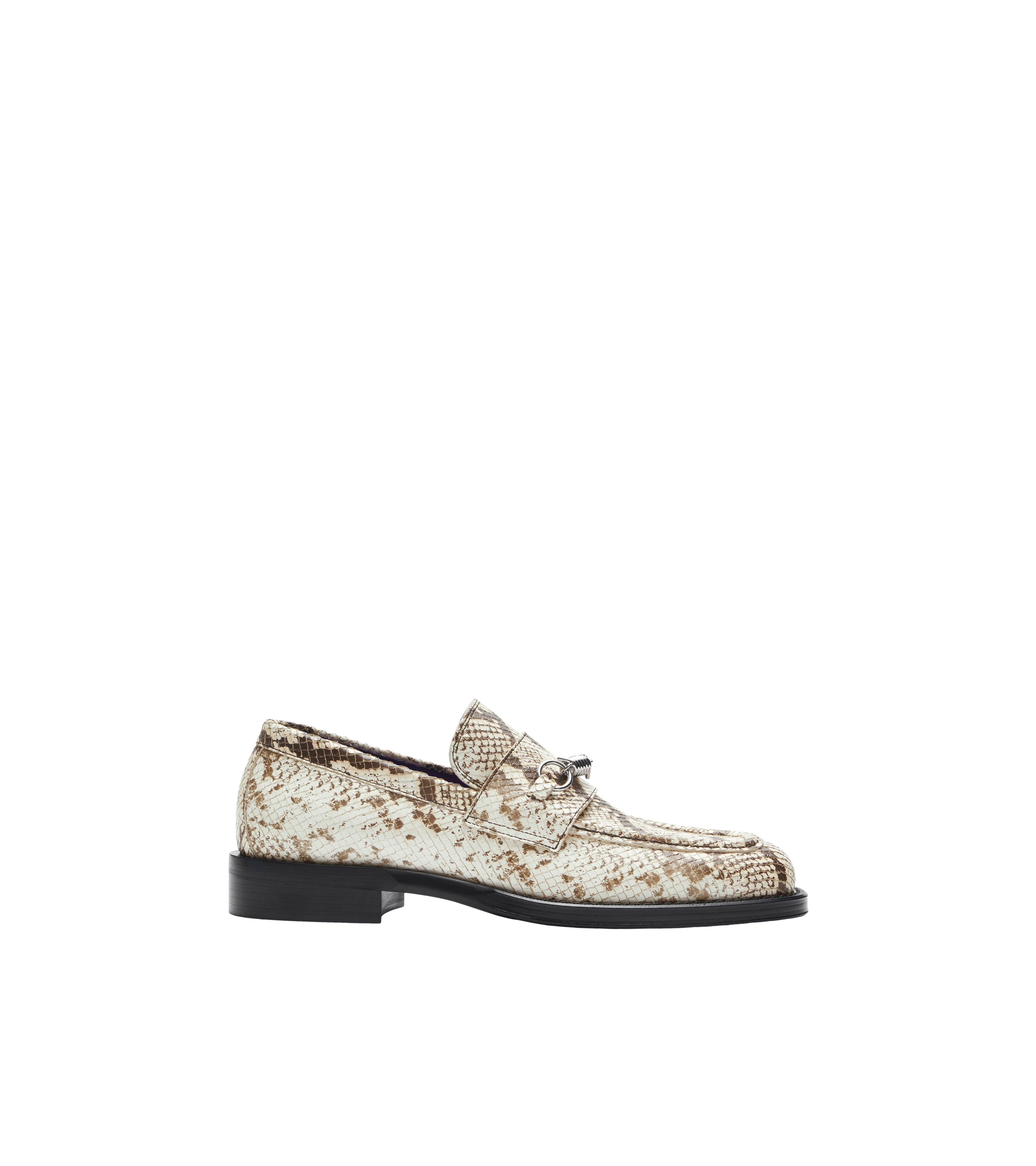 BURBERRY | LEATHER BARBED LOAFERS - MAXFIELD LA