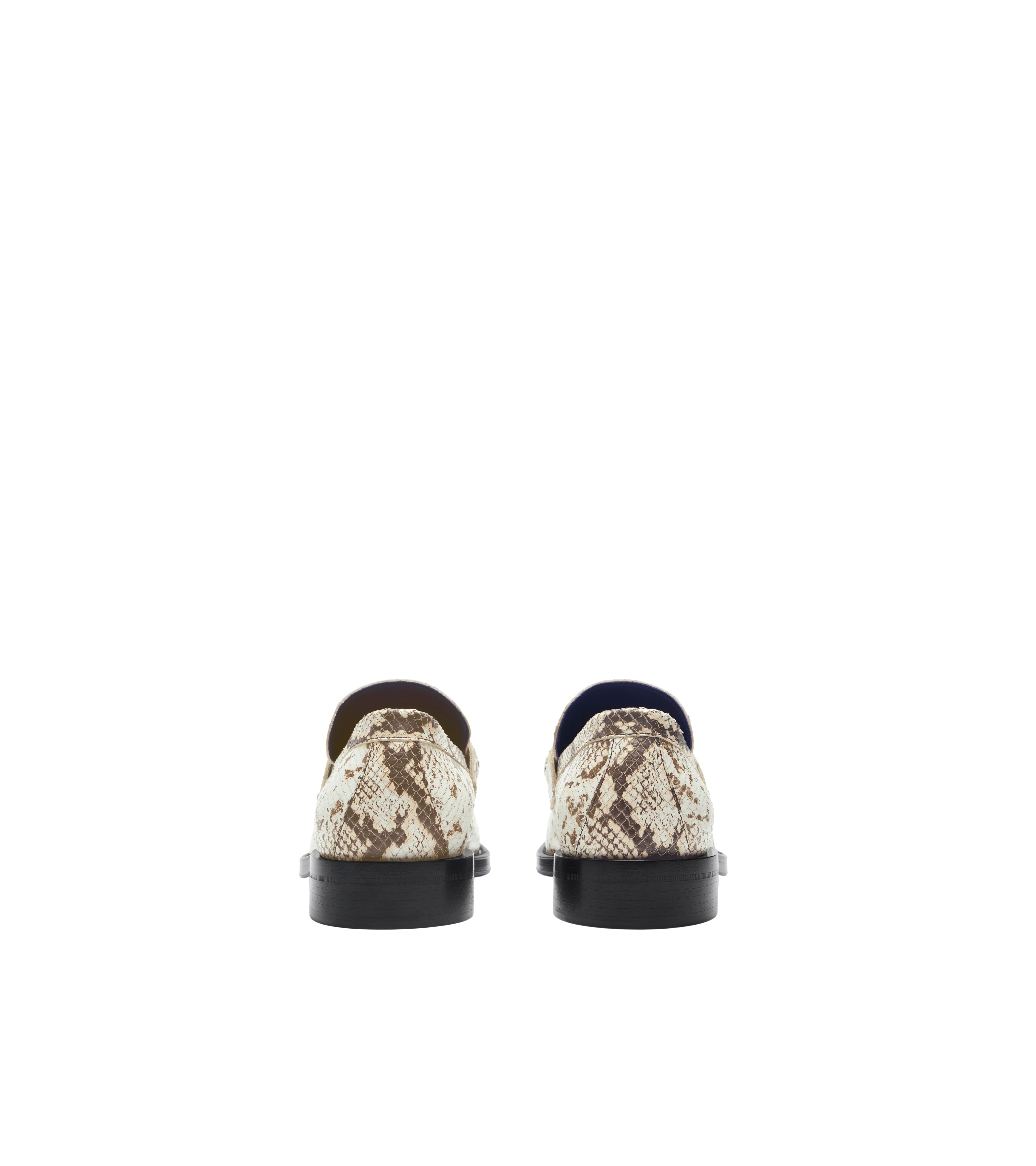 BURBERRY | LEATHER BARBED LOAFERS - MAXFIELD LA