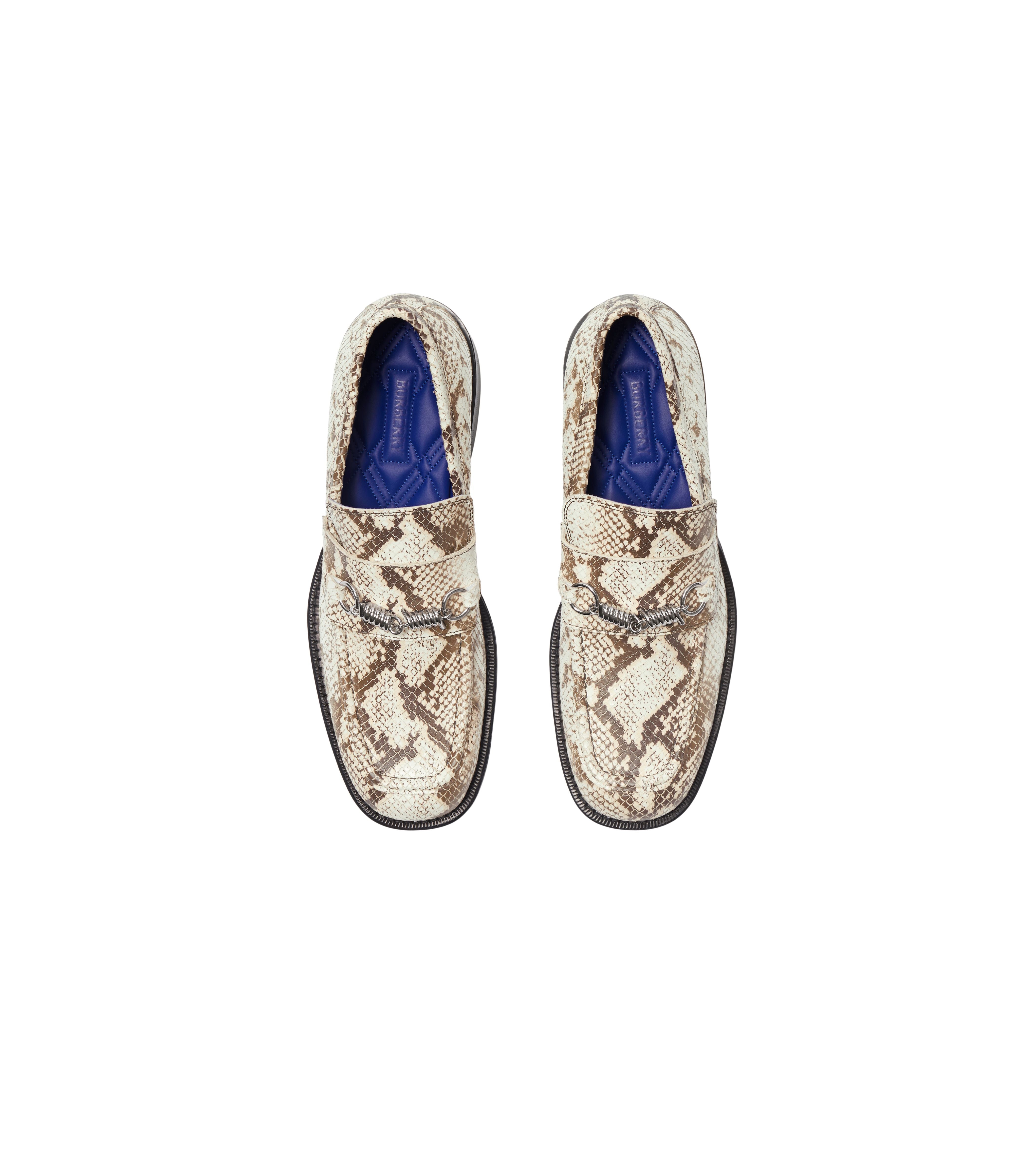 BURBERRY | LEATHER BARBED LOAFERS - MAXFIELD LA