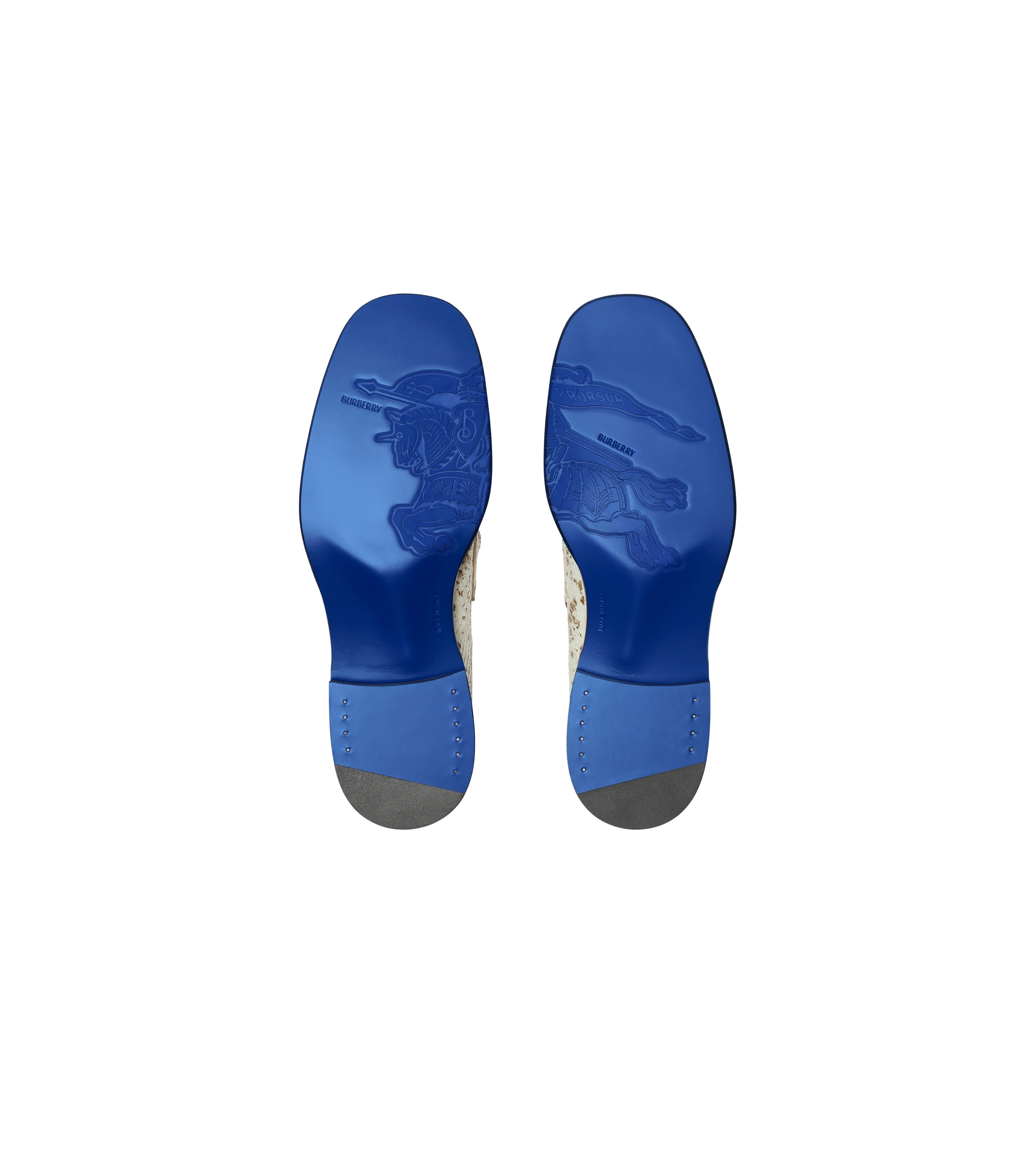 BURBERRY | LEATHER BARBED LOAFERS - MAXFIELD LA