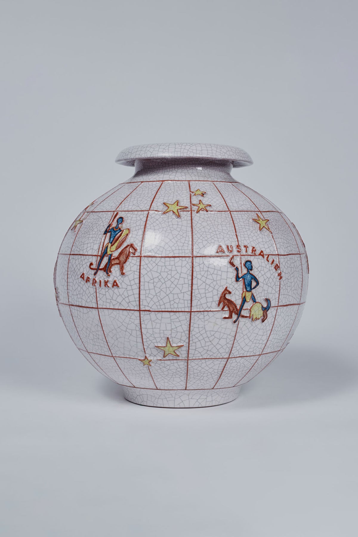 MAXFIELD PRIVATE COLLECTION | CERAMIC WORLD MAP VASE - MAXFIELD LA