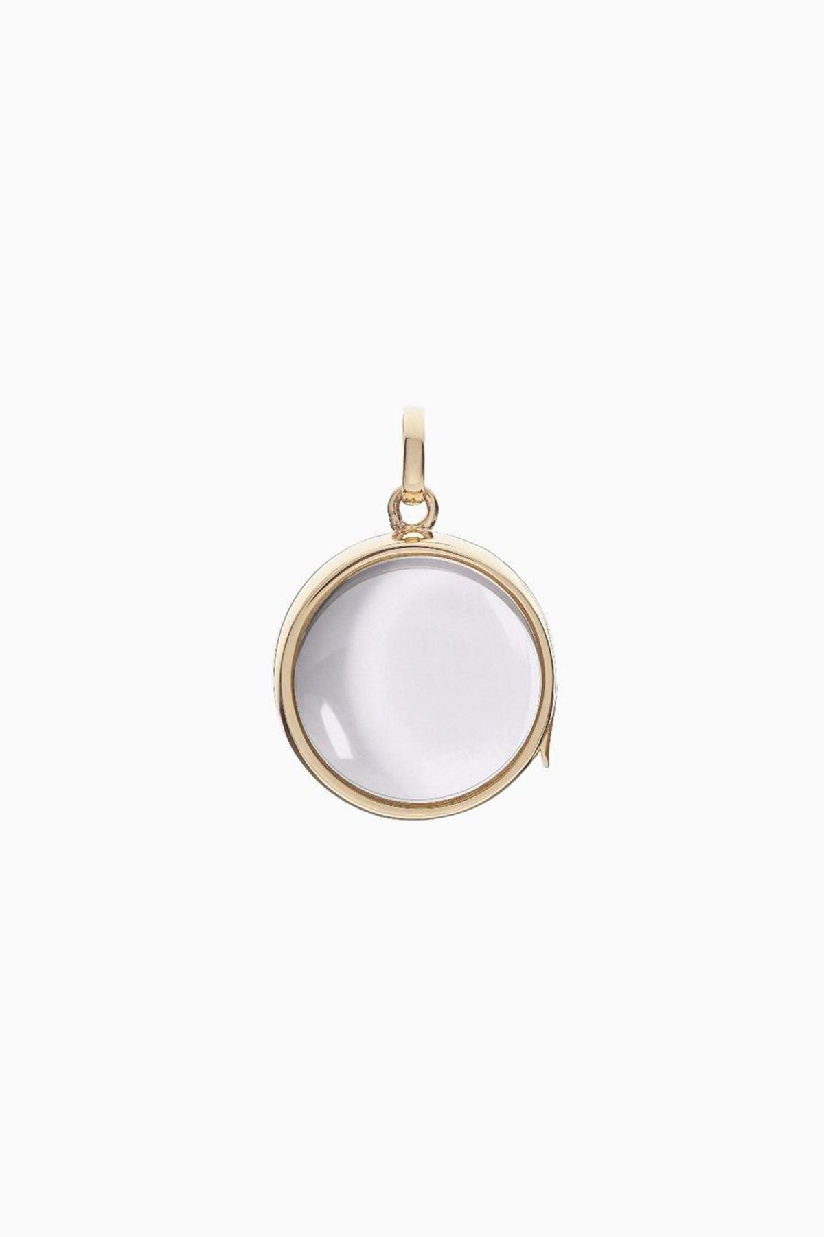 LOQUET LONDON | MEDIUM GOLD ROUND LOCKET - MAXFIELD LA