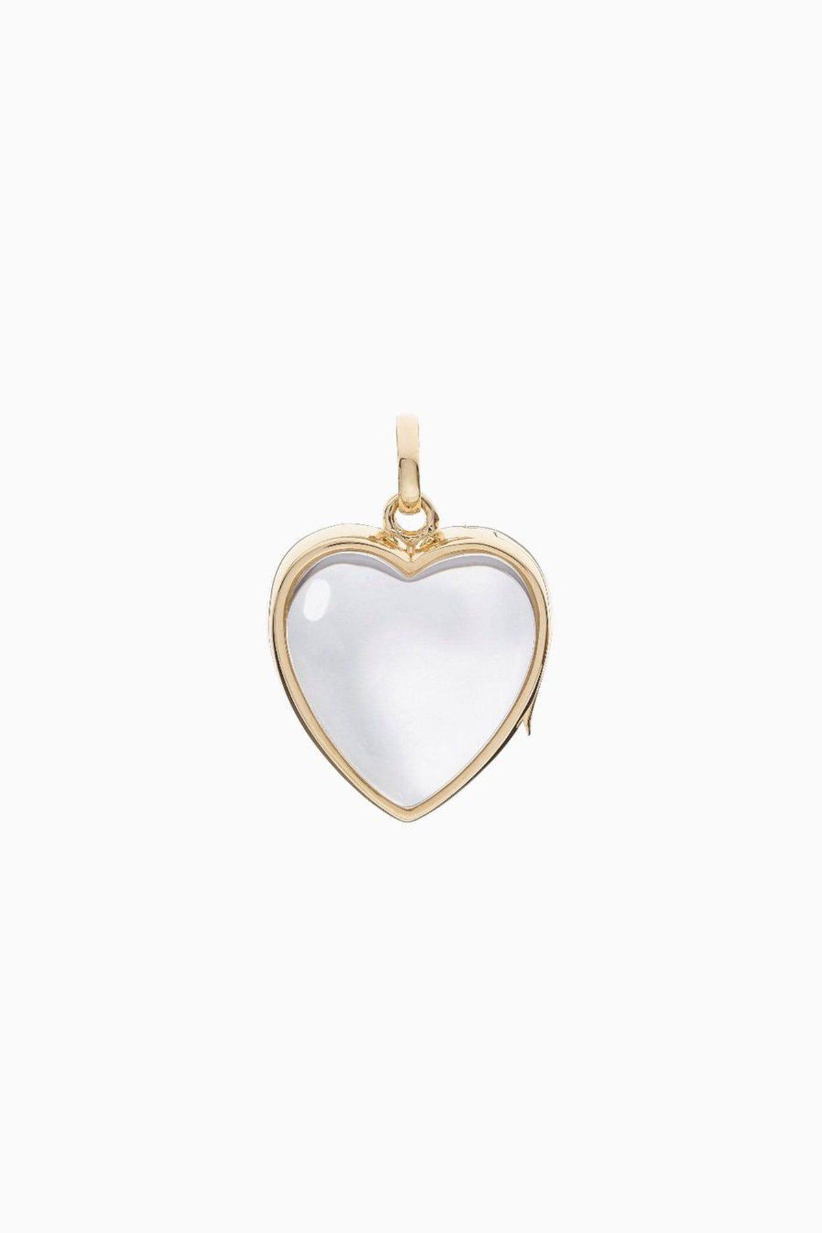 LOQUET LONDON | MEDIUM GOLD HEART LOCKET - MAXFIELD LA