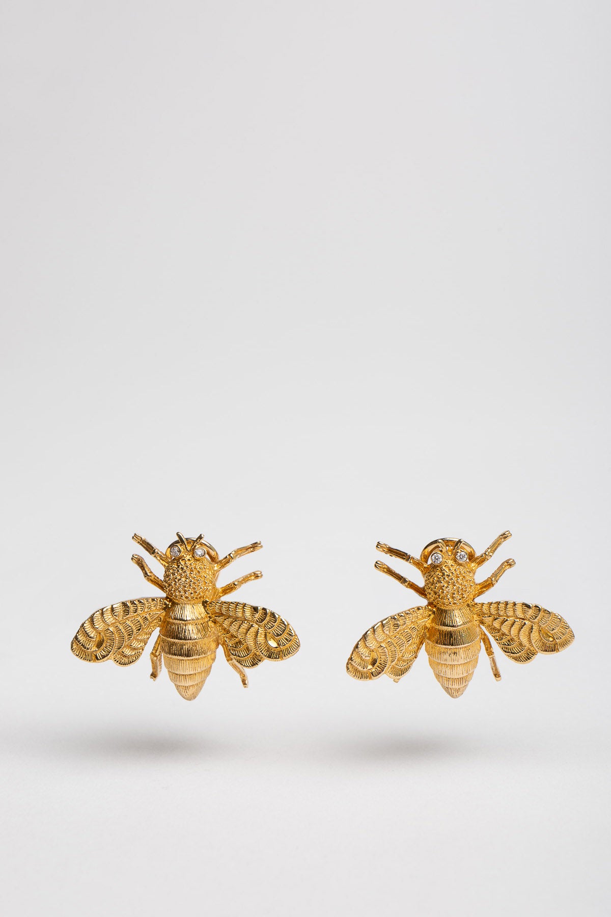 SARAH JANE WILDE | GOLD MOTH DIAMOND EARRINGS