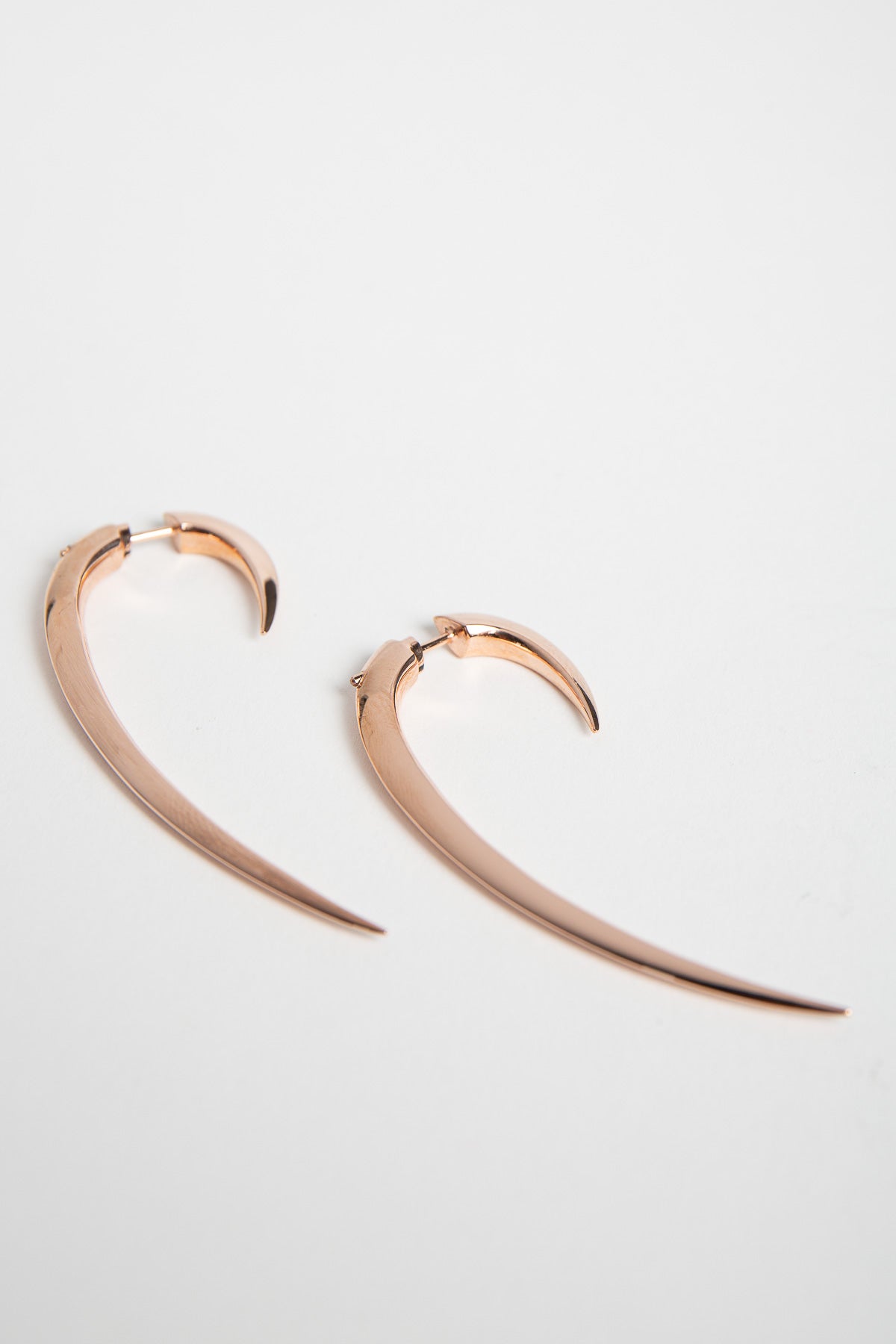 SHAUN LEANE | ROSE GOLD LONG HOOK EARRINGS