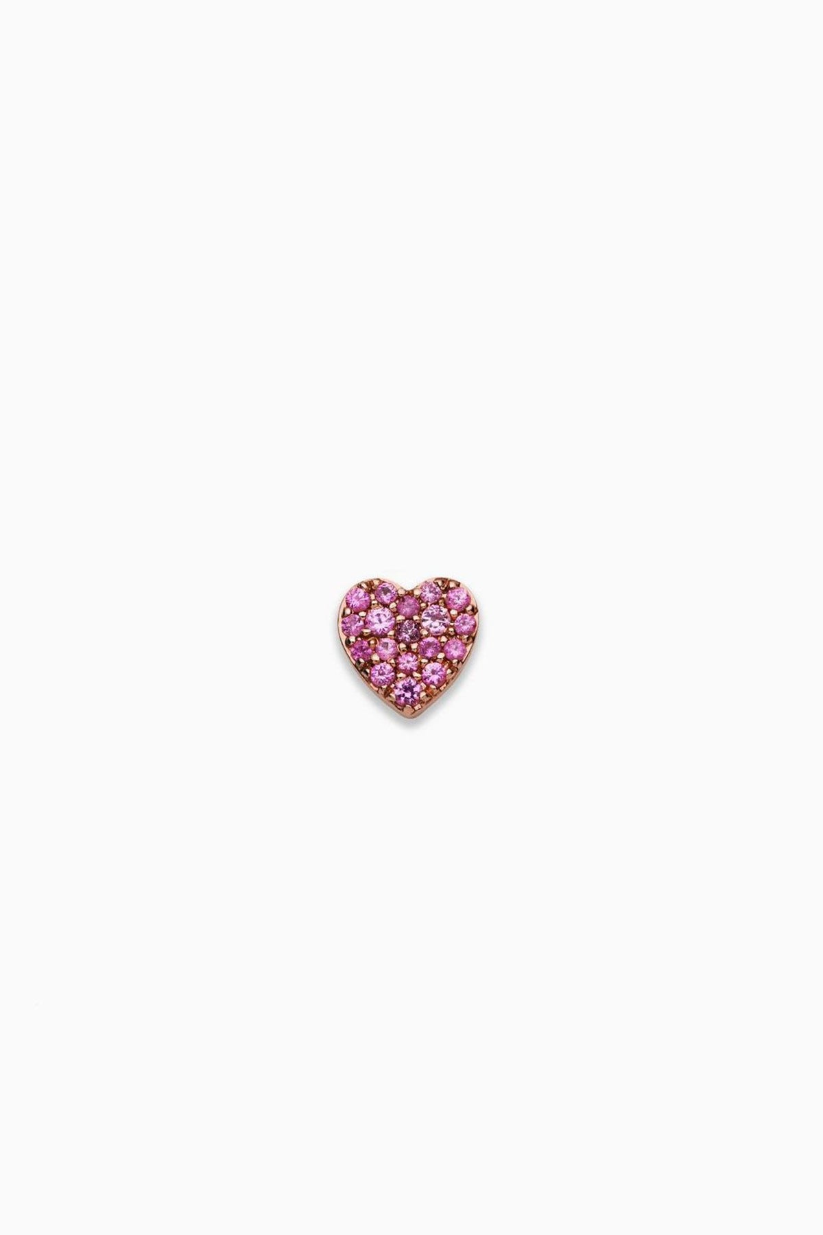 LOQUET LONDON | PINK SAPPHIRE HEART CHARM