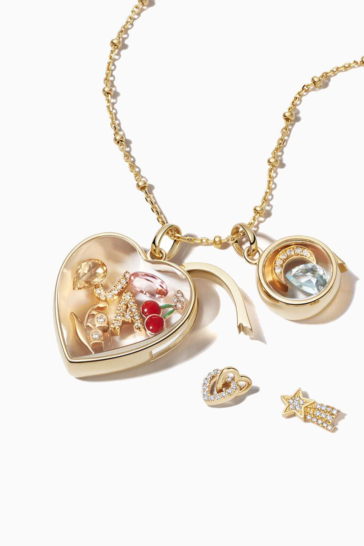 LOQUET LONDON | LINKED HEARTS CHARM - MAXFIELD LA