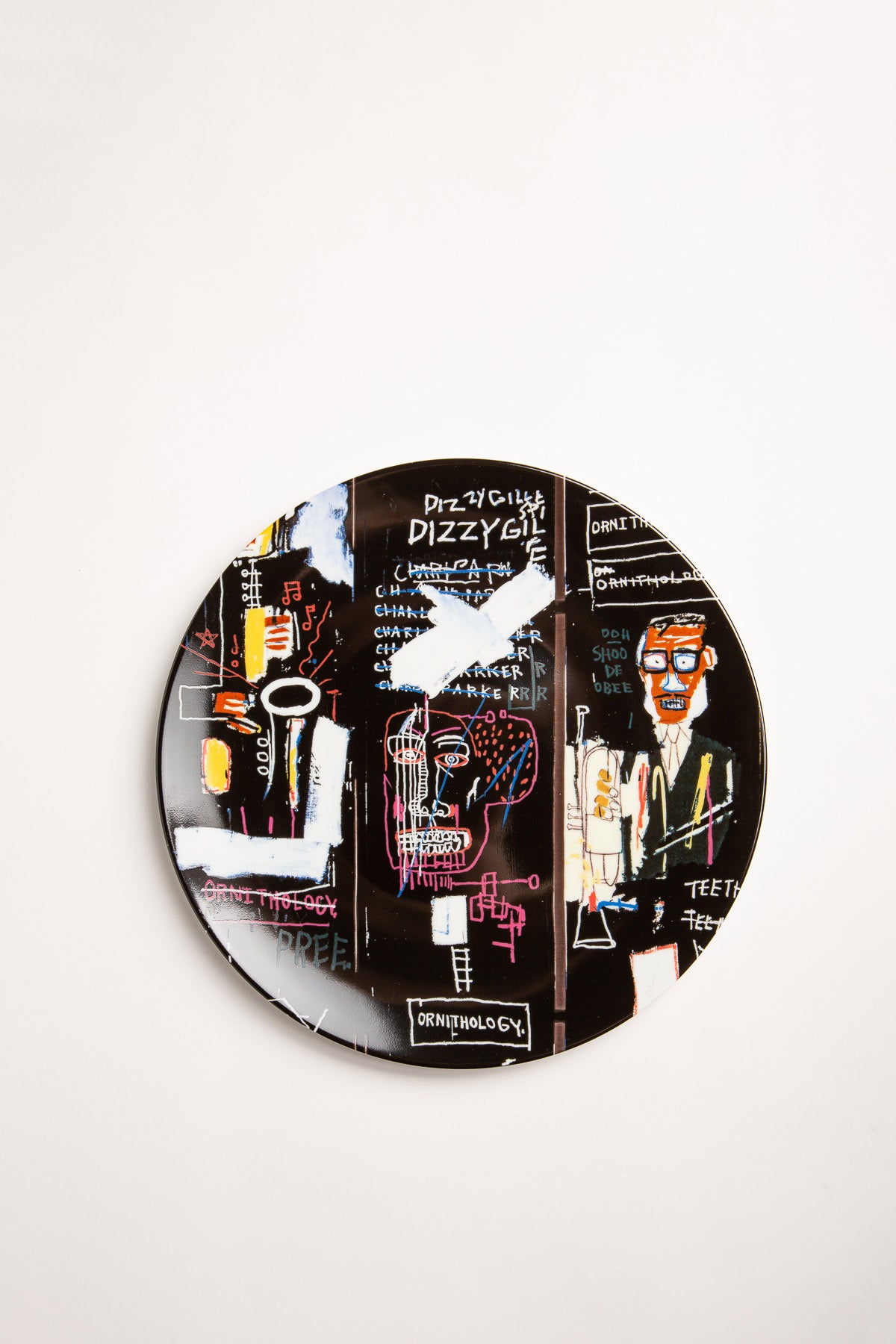 LIGNE BLANCHE | BASQUIAT LARGE "HORN PLAYERS" PLATE - MAXFIELD LA
