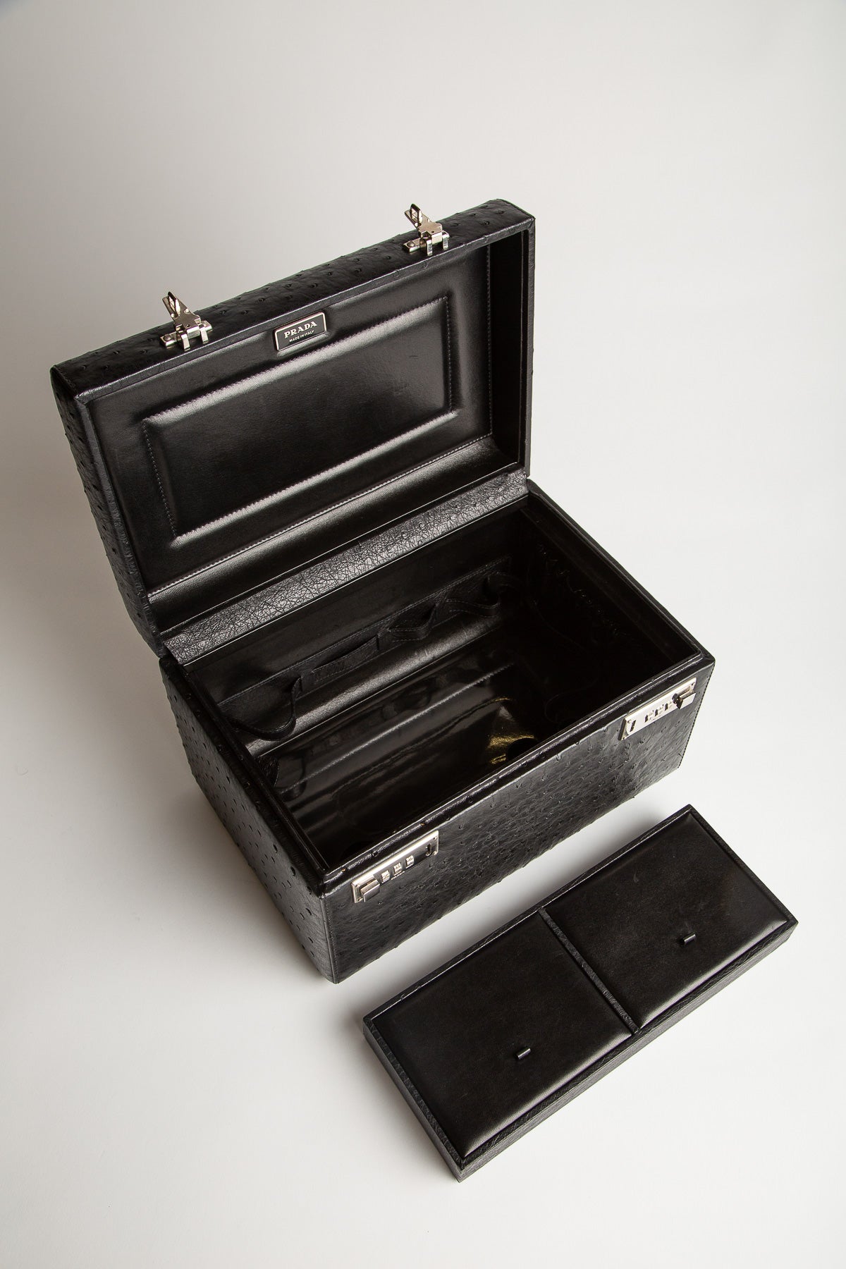 PRADA | STUZZO OSTRICH BEAUTY CASE - MAXFIELD LA