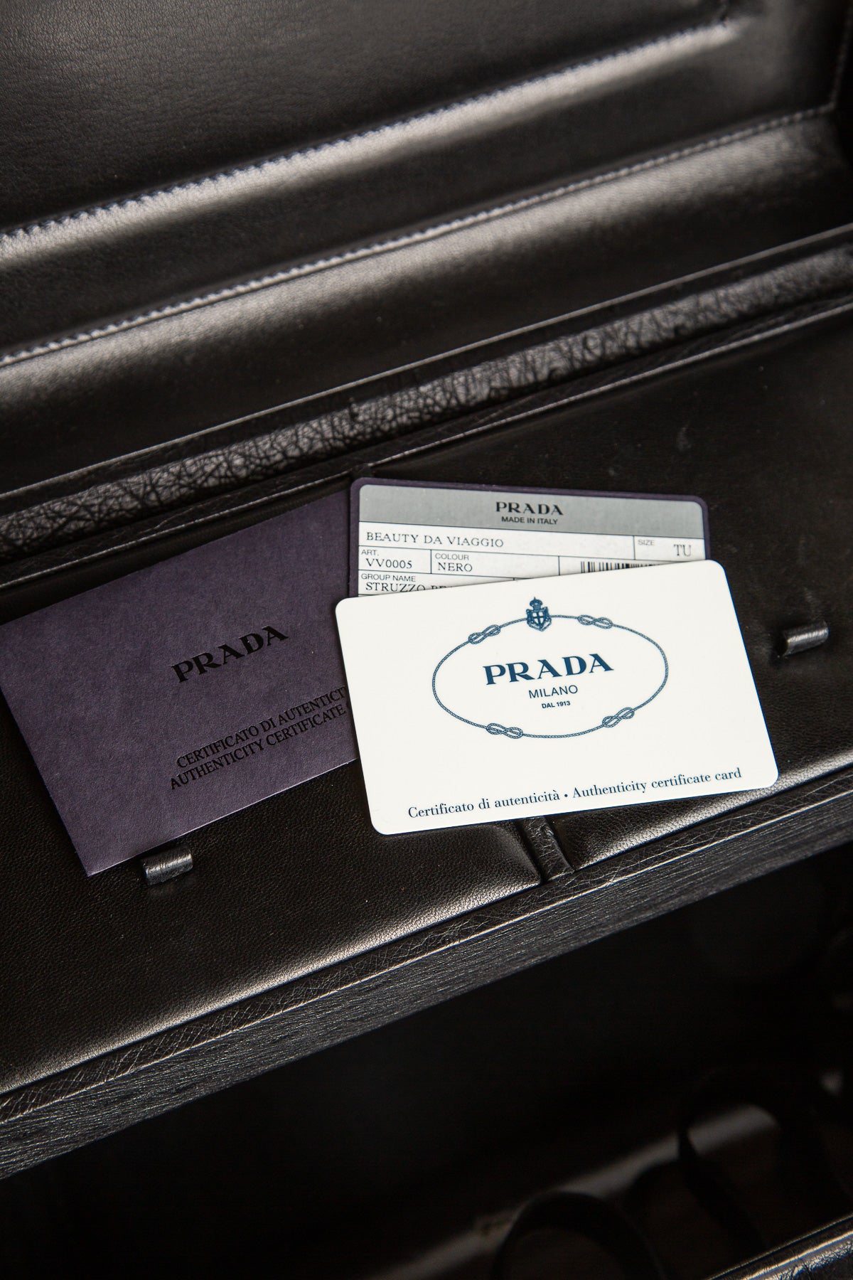 PRADA | STUZZO OSTRICH BEAUTY CASE