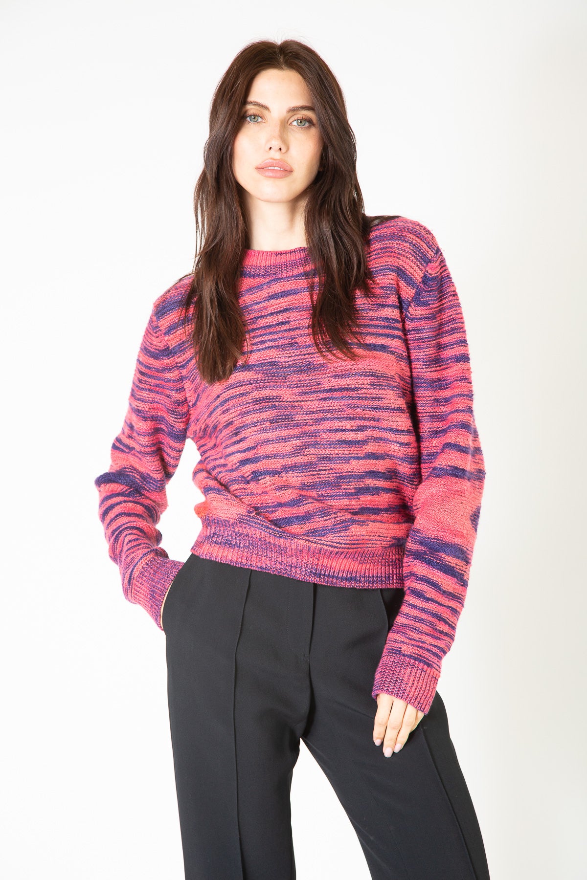 THE ELDER STATESMAN | CASHMERE PILE STITCH CREW - MAXFIELD LA