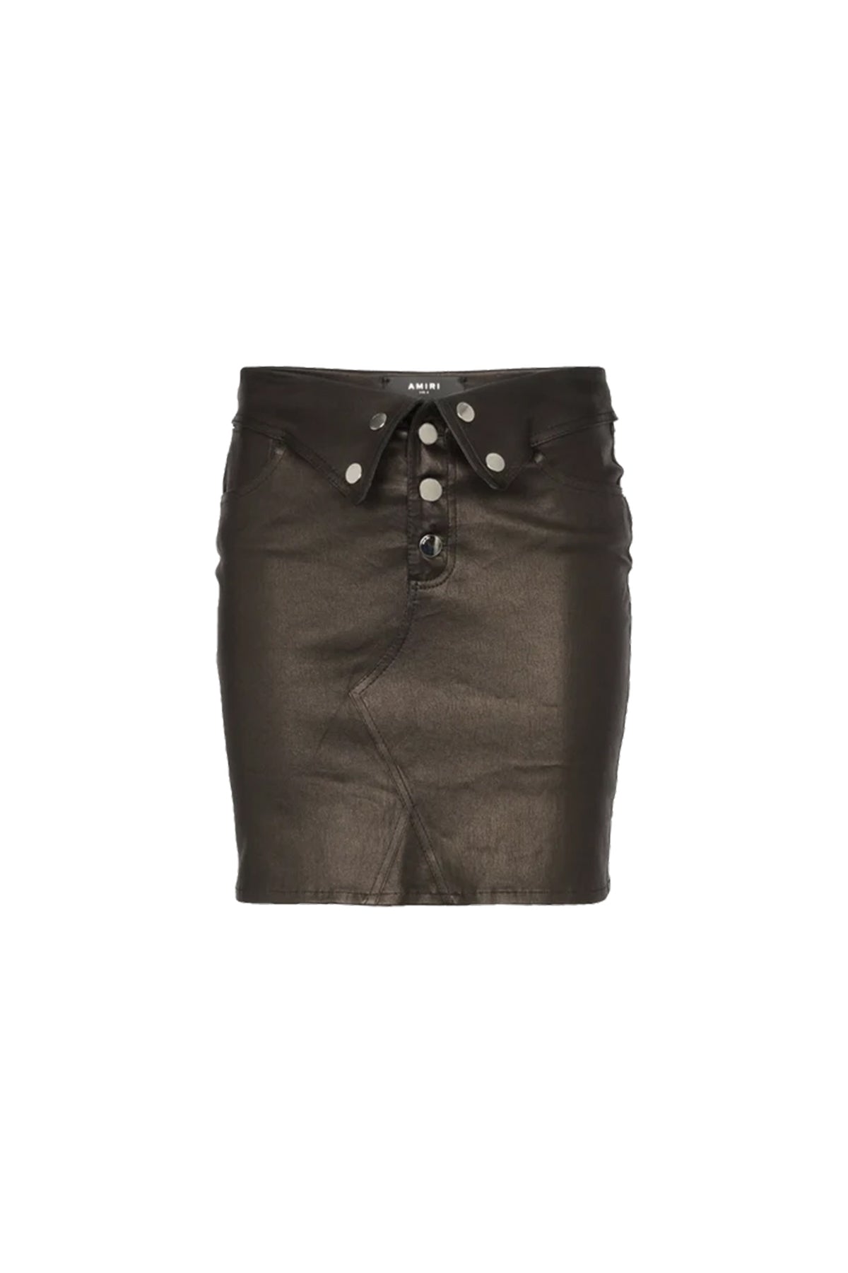 AMIRI | FOLD OVER LEATHER SKIRT