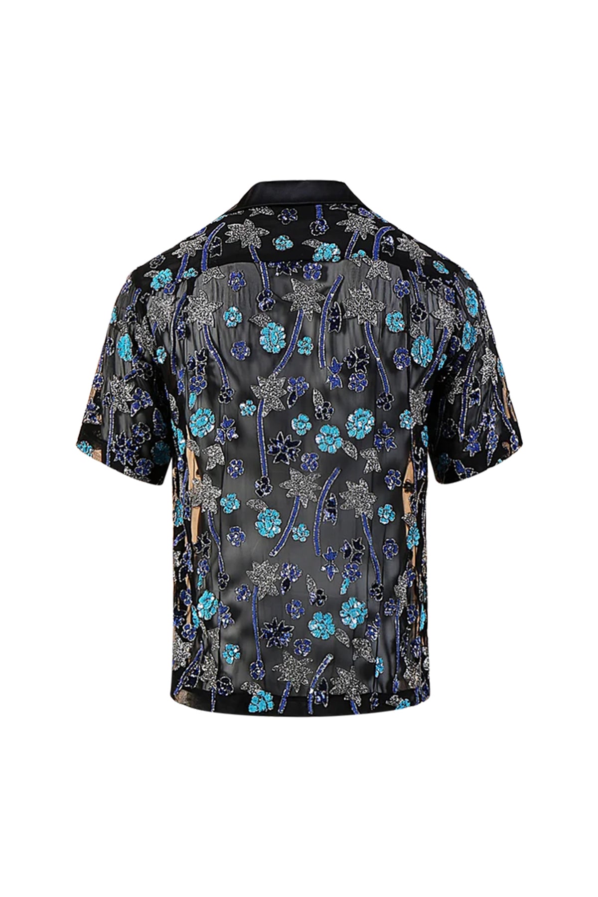 AMIRI | BEADED FLOWER SHIRT
