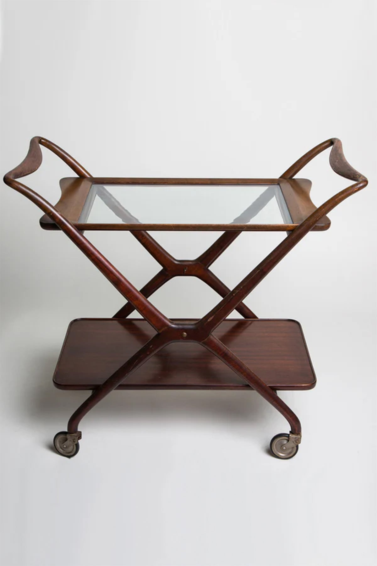 RAYMOR | 1952 ITALIAN MAHOGANY TROLLEY - MAXFIELD LA