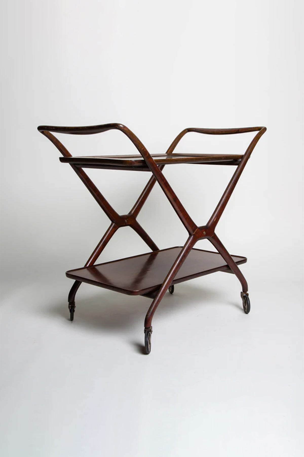 RAYMOR | 1952 ITALIAN MAHOGANY TROLLEY - MAXFIELD LA
