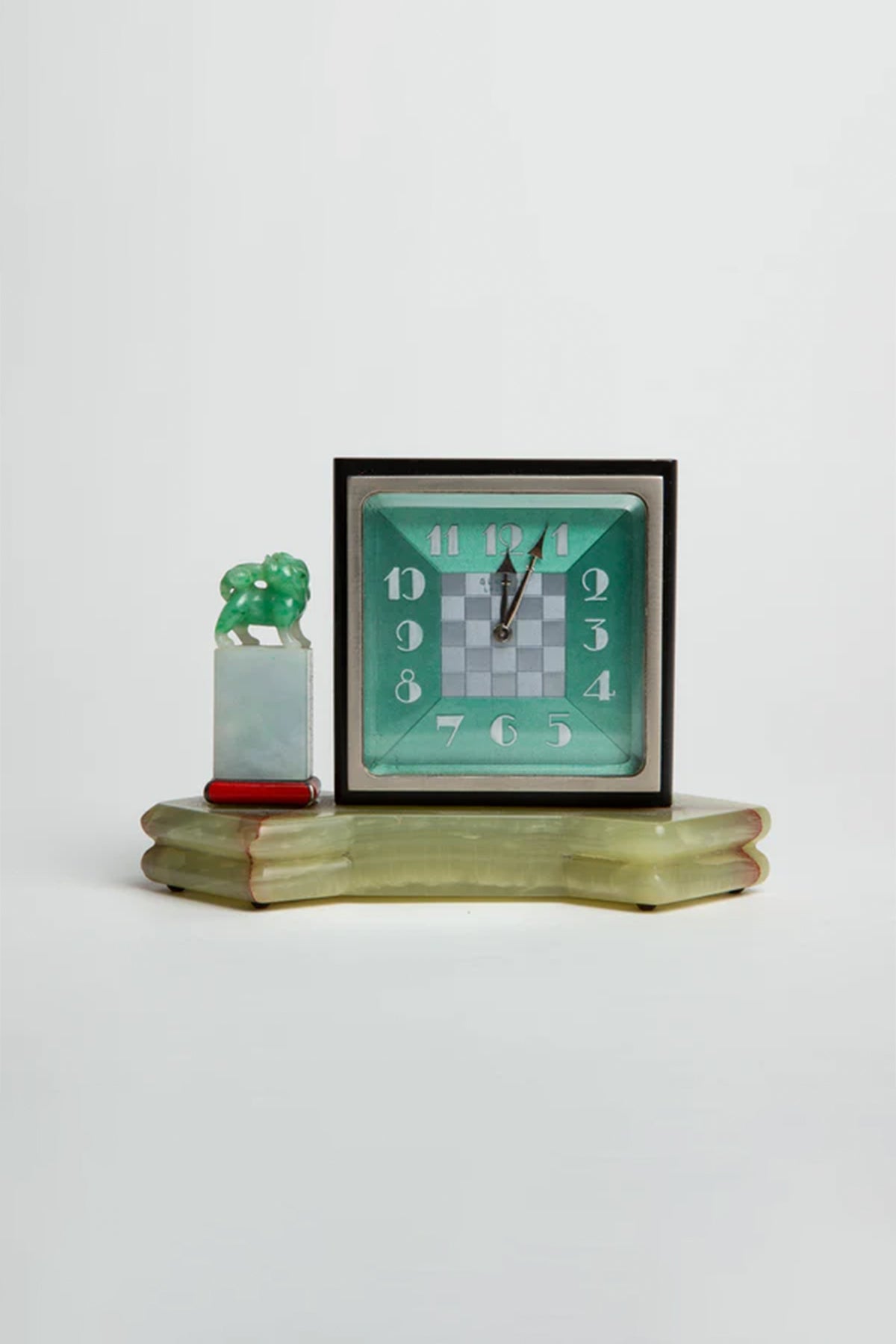 GÜBELIN | 1930'S MARBLE DESK CLOCK - MAXFIELD LA