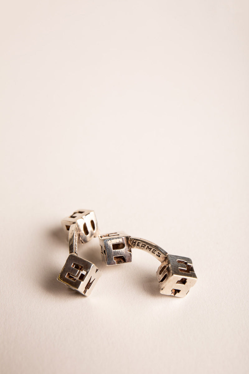 HERMÈS | VINTAGE LETTER CUFFLNKS
