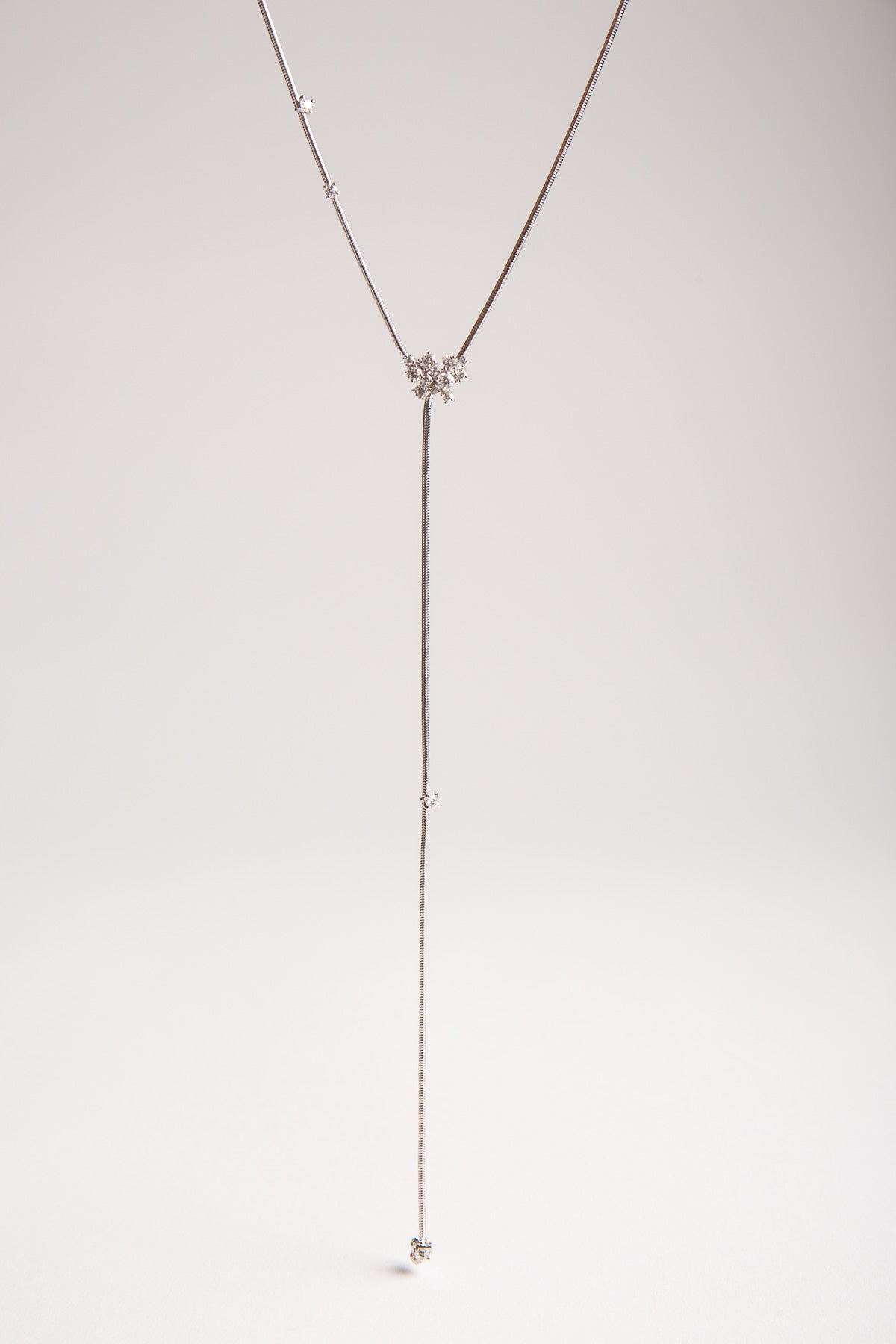 MATTIA CIELO | WHITE GOLD & DIAMOND NECKLACE