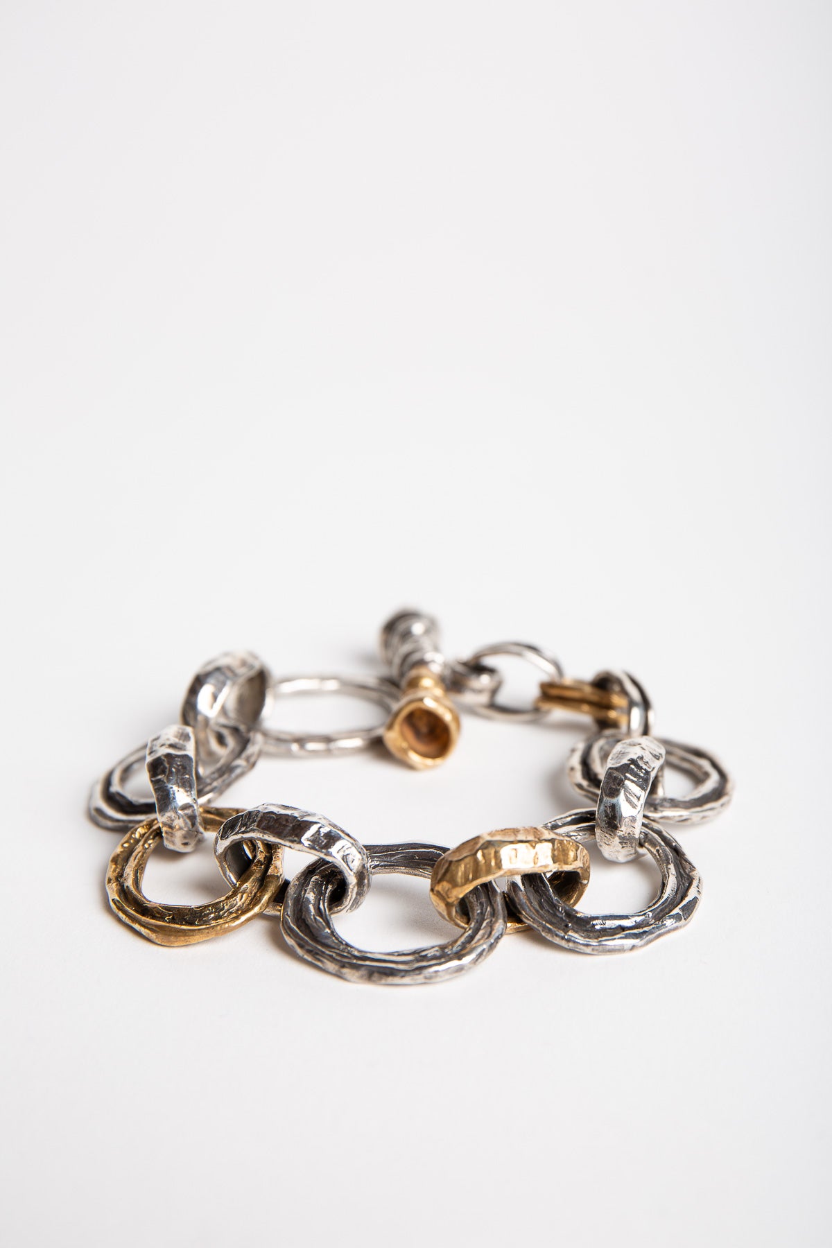 HUNROD | ENKI SILVER BRONZE BRACELET - MAXFIELD LA