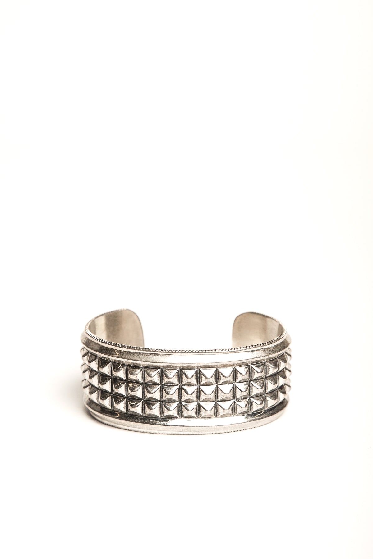 CODY SANDERSON | 3 ROW PYRAMID SPIKE BRACELET - MAXFIELD LA