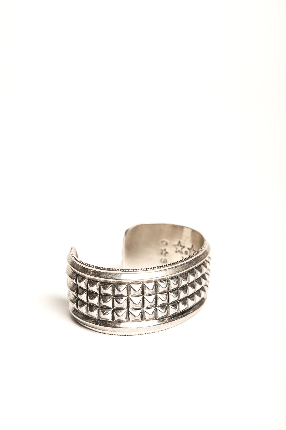 CODY SANDERSON | 3 ROW PYRAMID SPIKE BRACELET - MAXFIELD LA