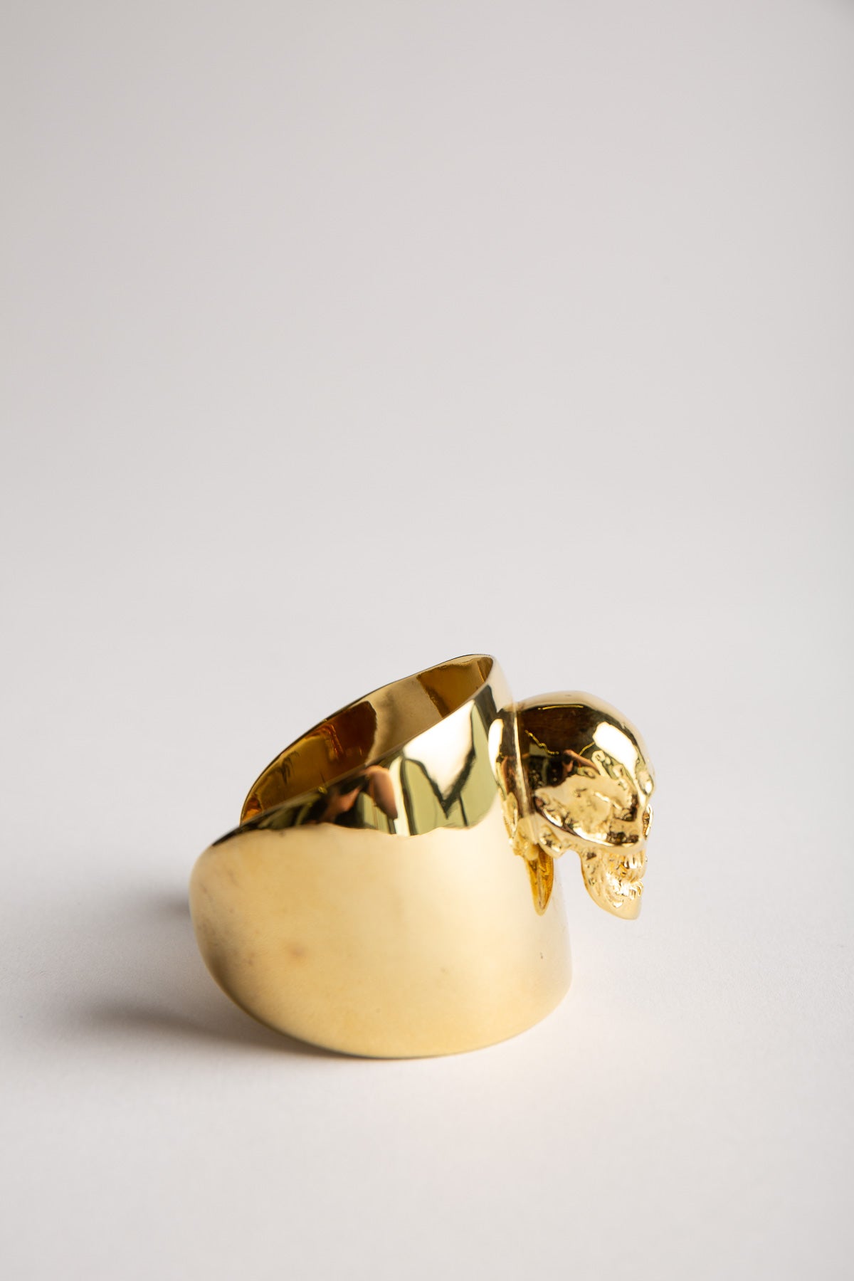 TOM BINNS | LARGE GOLD SKULL CUFF - MAXFIELD LA