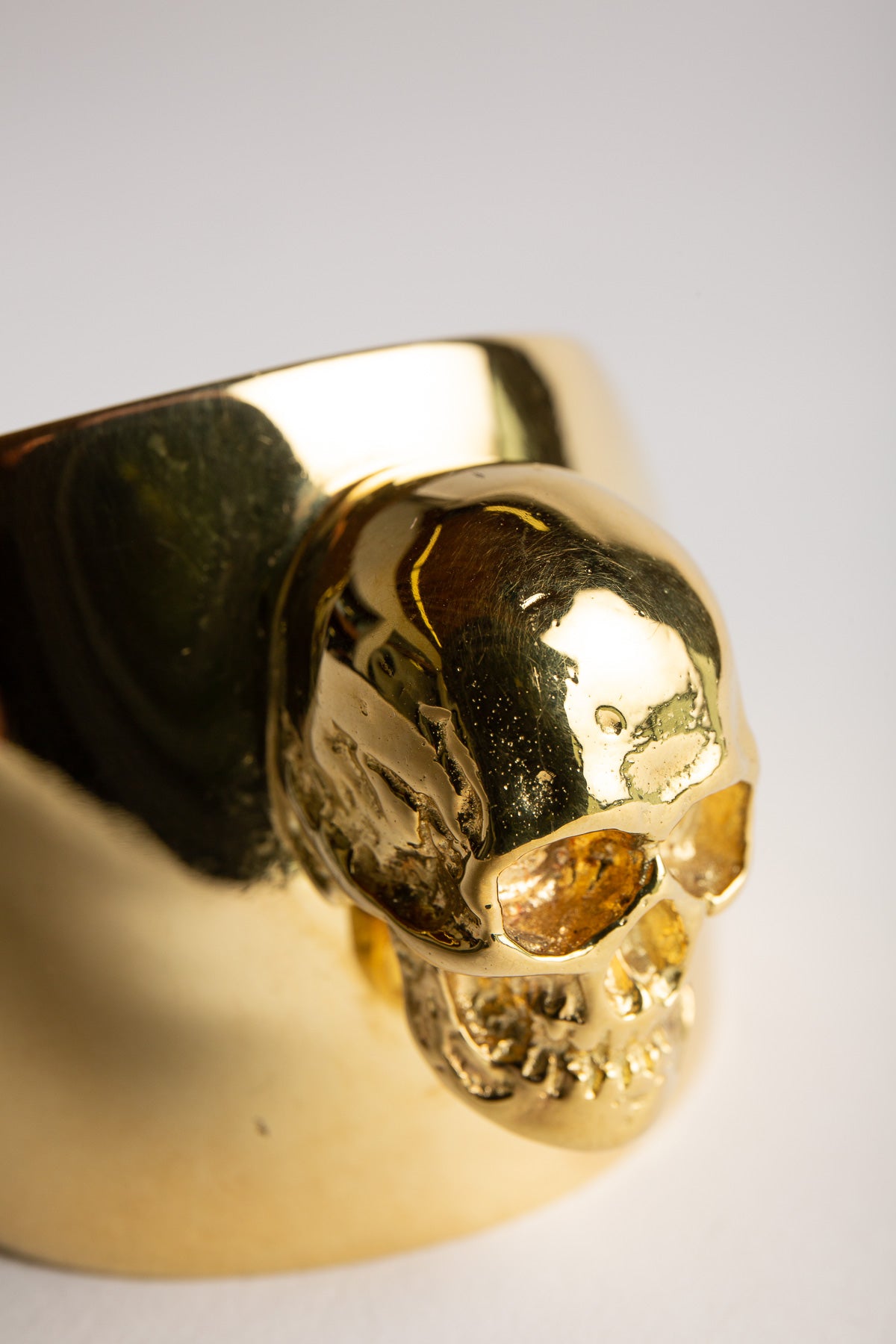 TOM BINNS | LARGE GOLD SKULL CUFF - MAXFIELD LA