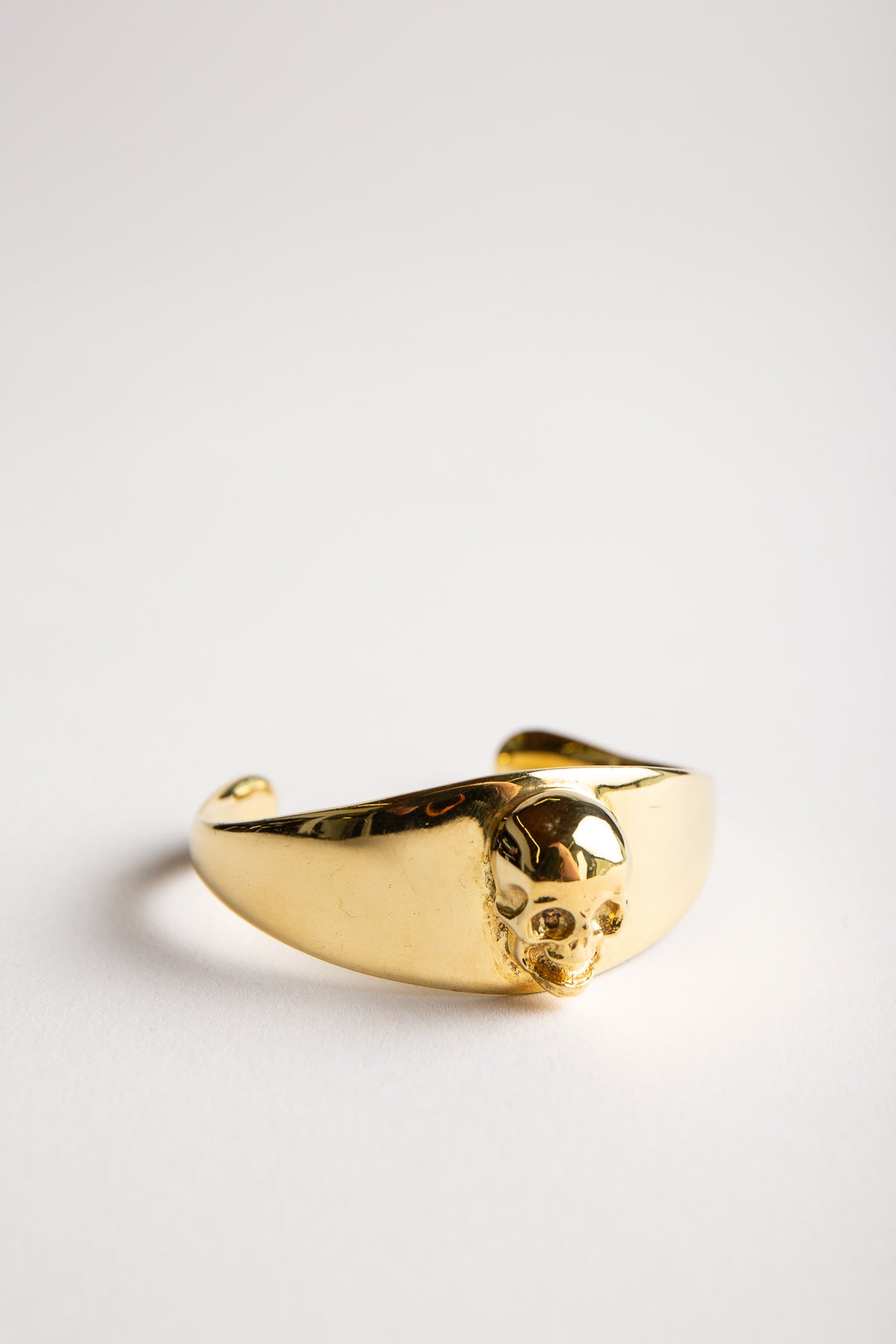 TOM BINNS | SMALL GOLD SKULL CUFF BRACELET - MAXFIELD LA