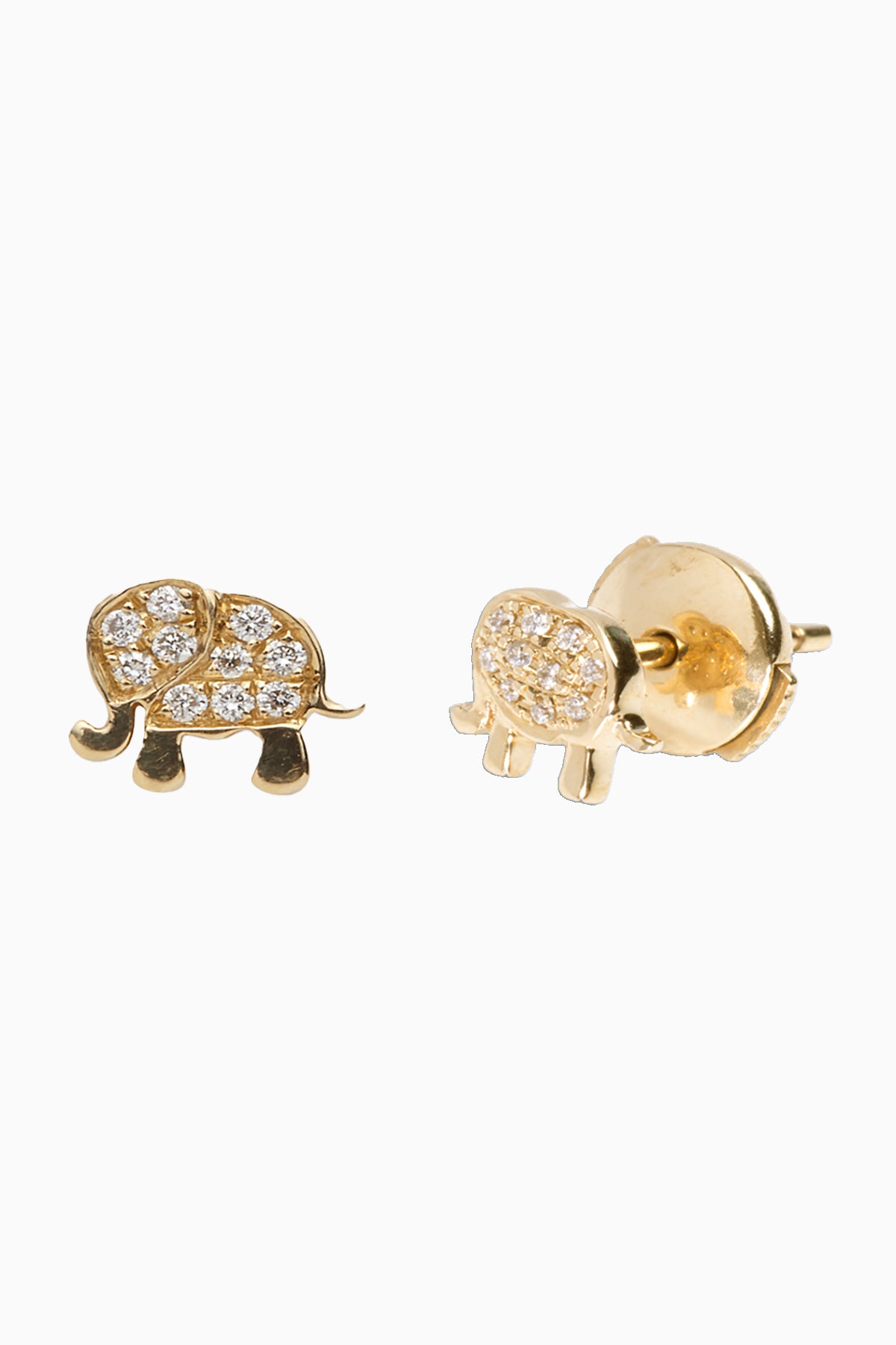 LOQUET LONDON | DIAMOND ELEPHANT STUD