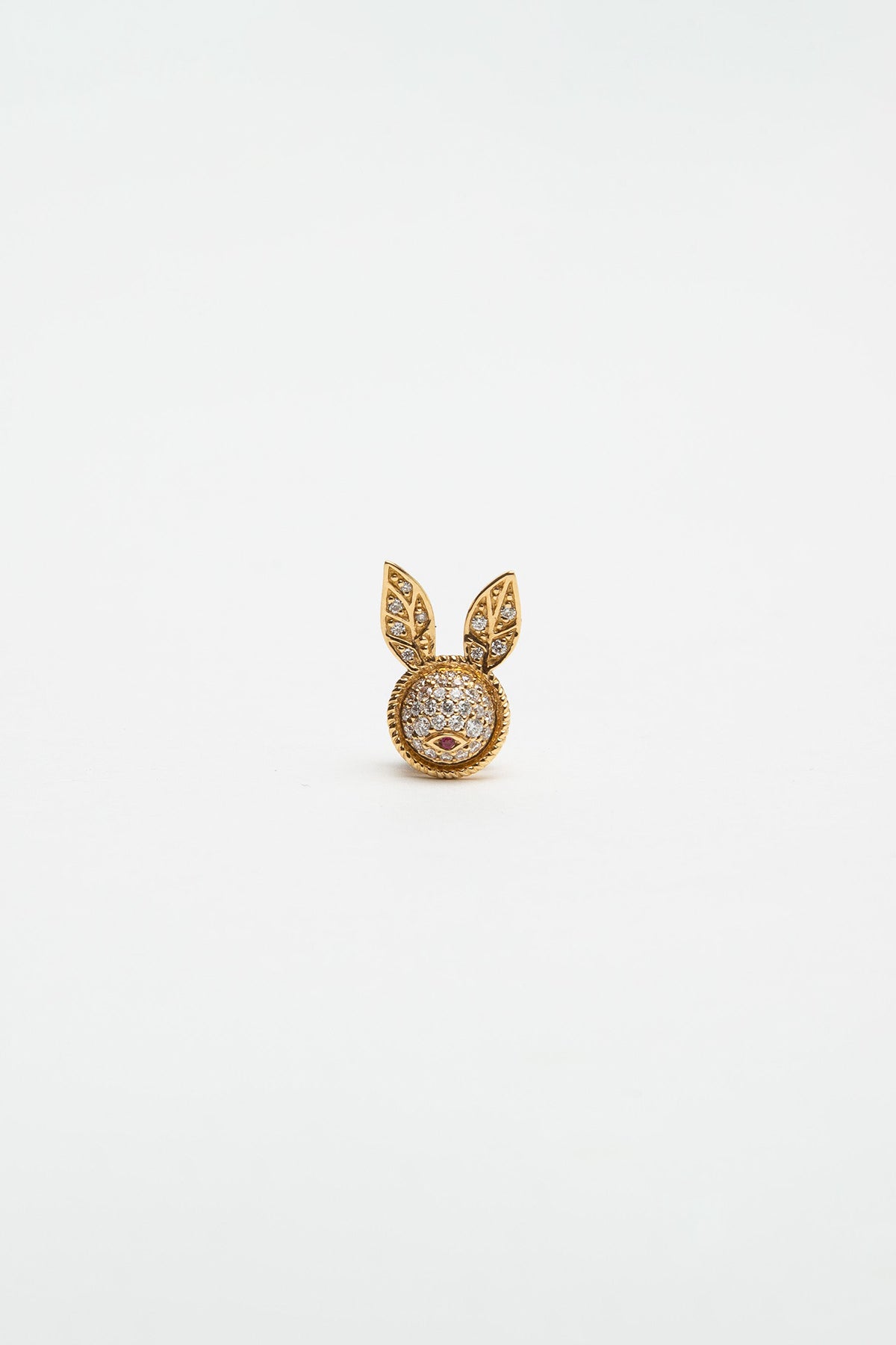 YVONNE LEON | GOLD & DIAMOND BUNNY EARRING