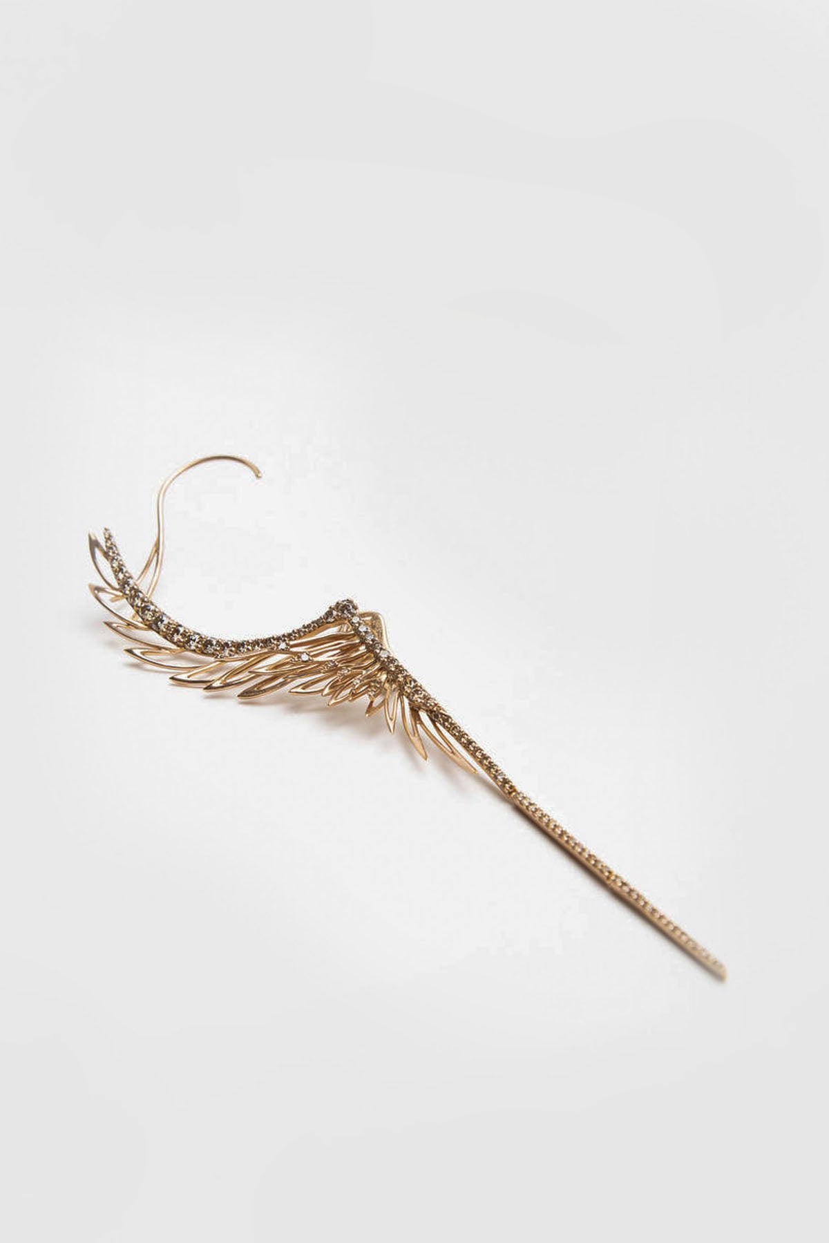 CRISTINA ORTIZ | BROWN DIAMOND WINGED EARRINGS