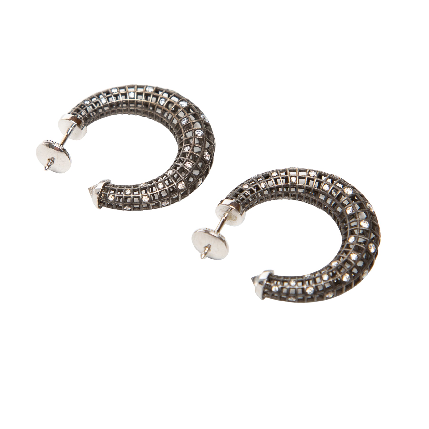 ROULE | STAR DUST SMALL HOOP EARRINGS - MAXFIELD LA