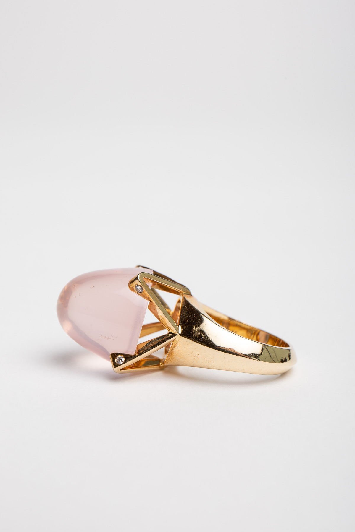 SARAH JANE WILDE | ROSE QUARTZ RING