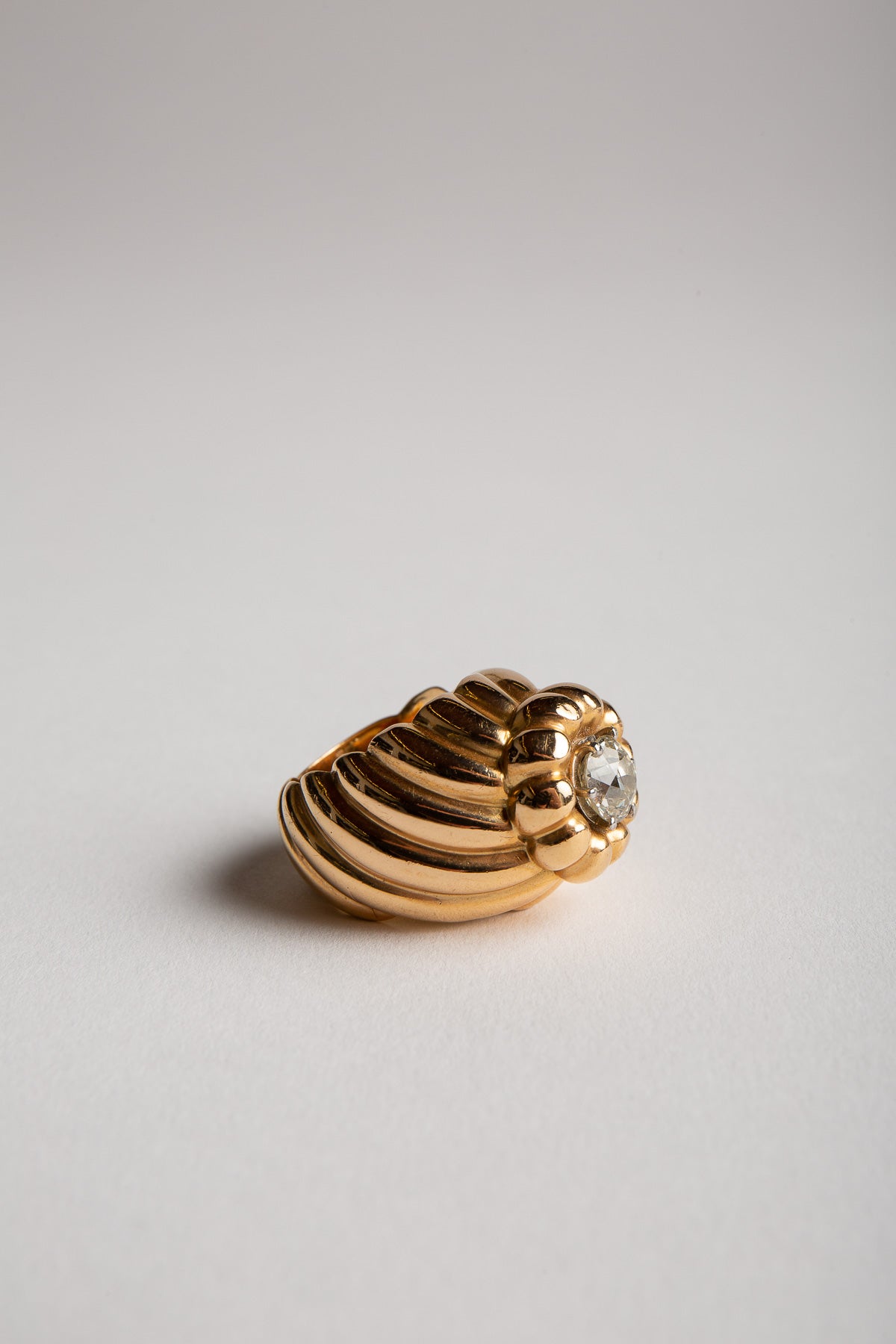 MAXFIELD PRIVATE COLLECTION | 1950'S FRENCH DIAMOND DOME RING - MAXFIELD LA