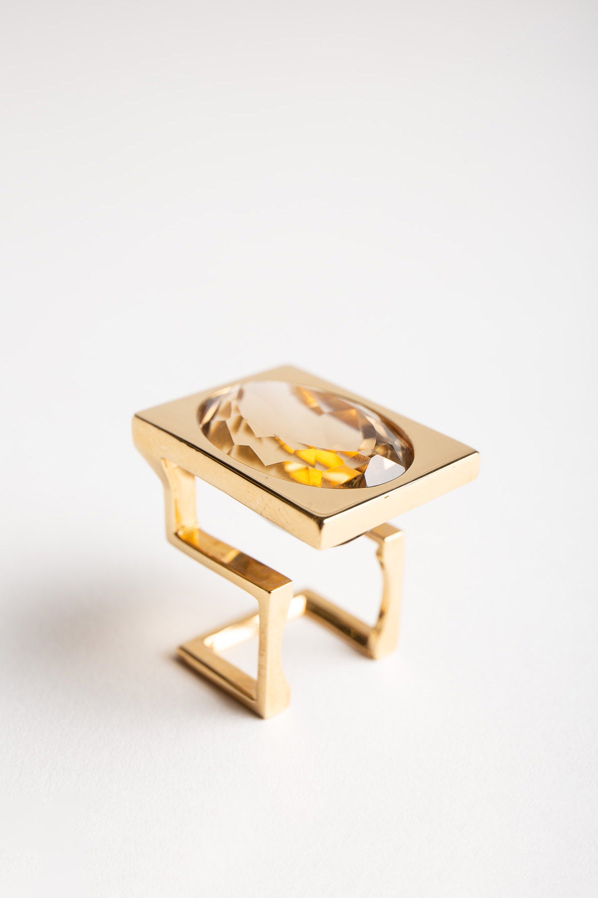 JEAN VENDOME | 1970'S RUTILATED QUARTZ RING - MAXFIELD LA