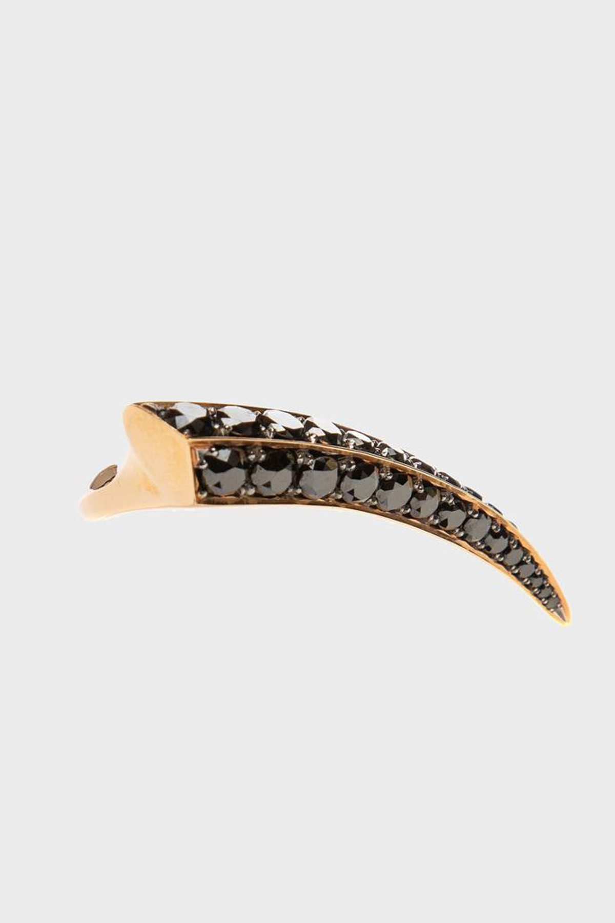 SHAUN LEANE | ROSE GOLD BLACK DIAMOND TOOTH RING - MAXFIELD LA