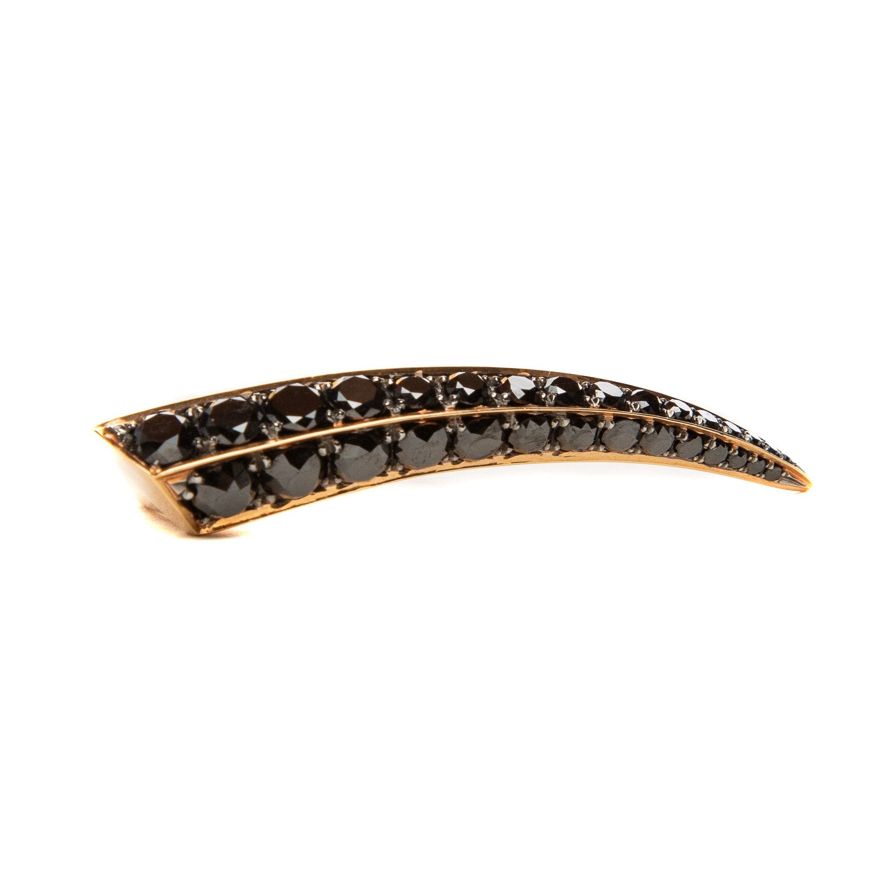 SHAUN LEANE | ROSE GOLD BLACK DIAMOND TOOTH RING