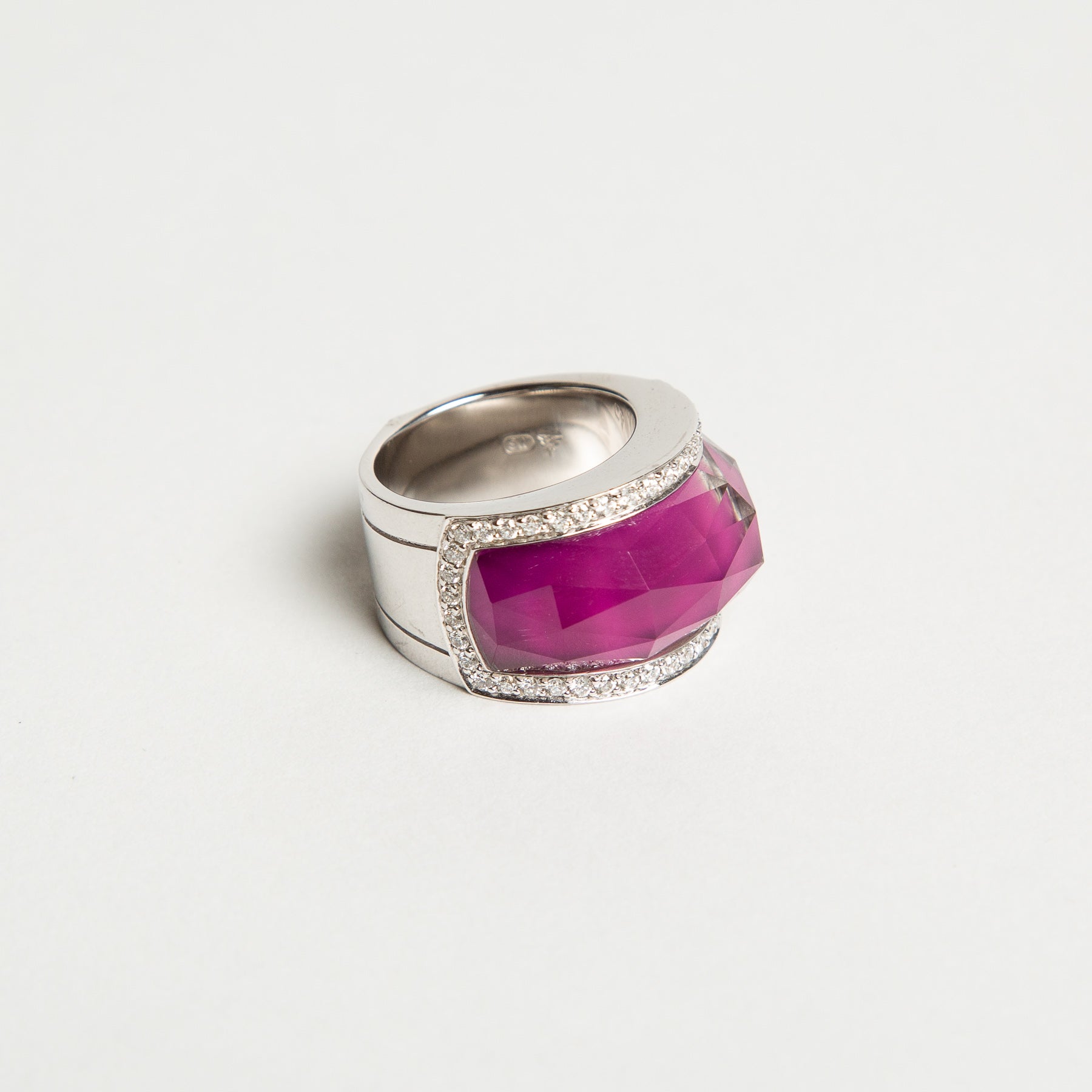STEPHEN WEBSTER | AGATE DIAMOND HAZE RING