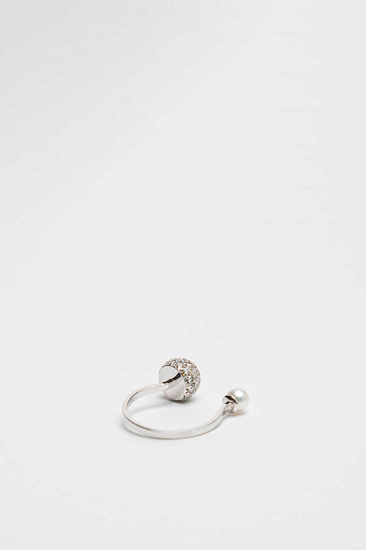 DELFINA DELETTREZ | SPHERE DIAMOND PEARL RING