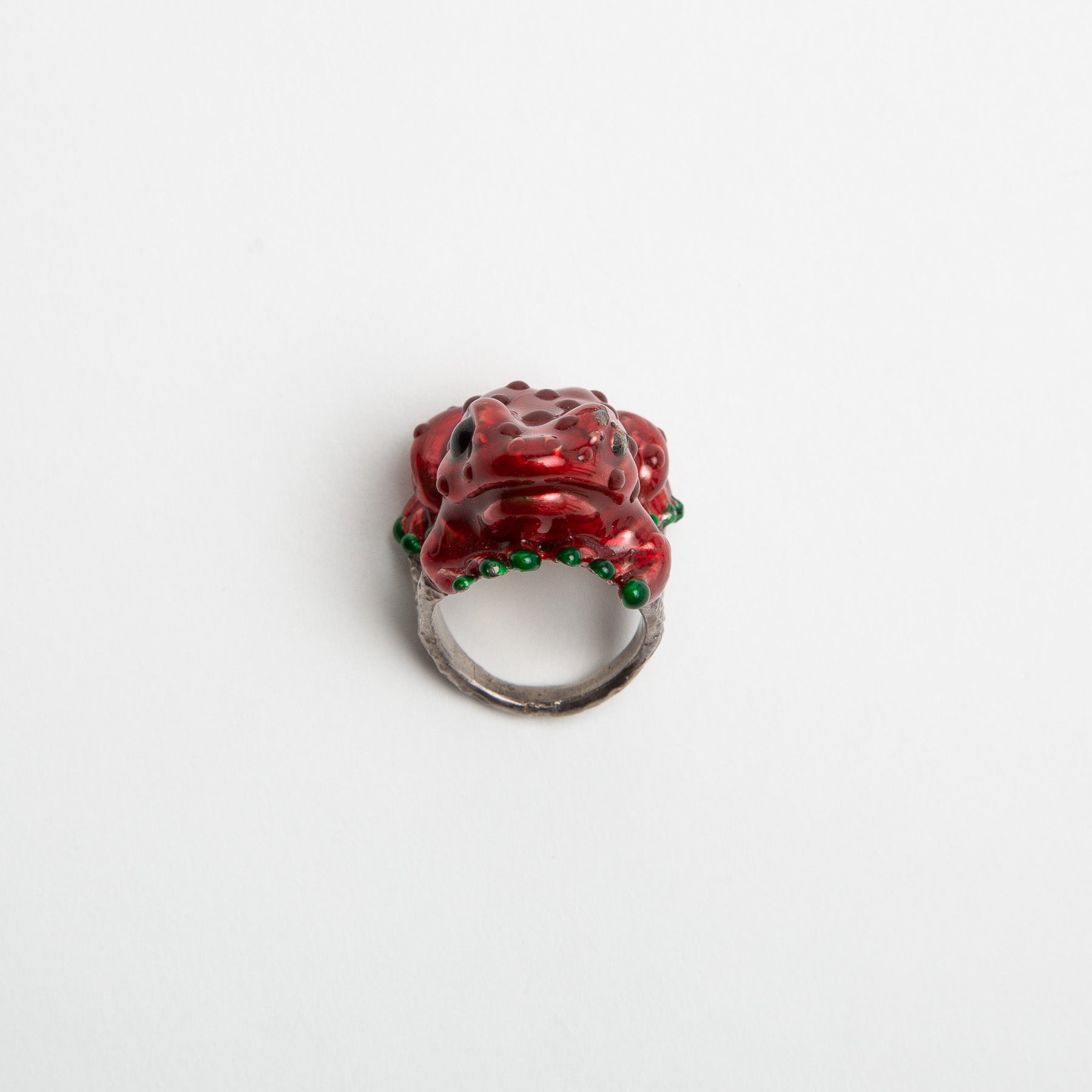 DELFINA DELETTREZ | ENAMEL FROG RING