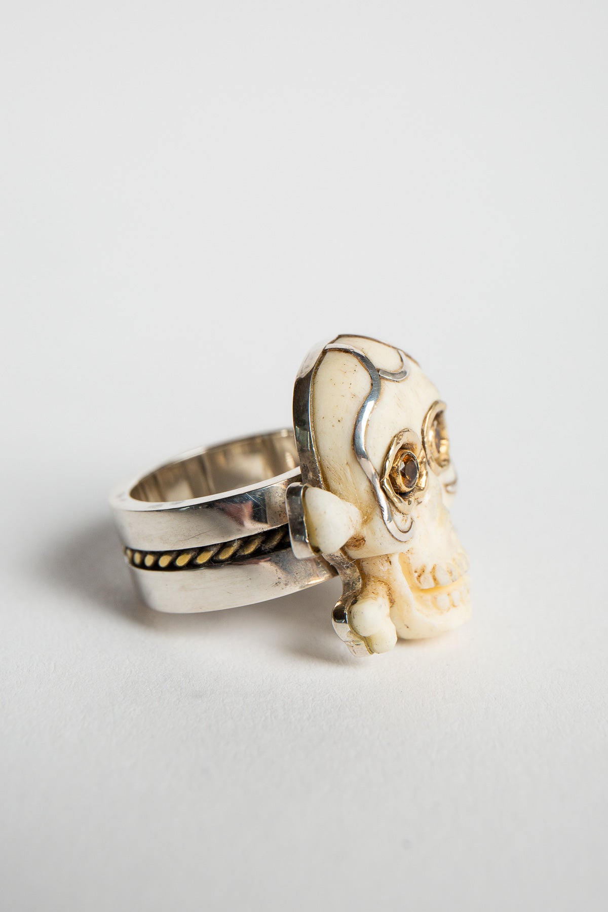 MAX-SS | BONE SKULL RING