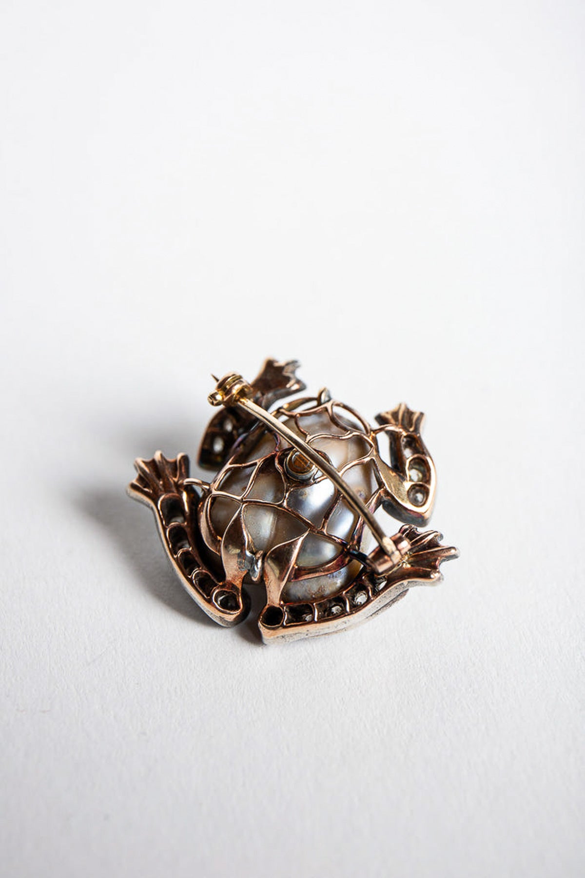 MAXFIELD PRIVATE COLLECTION | VINTAGE ABALONE SHELL FROG BROOCH