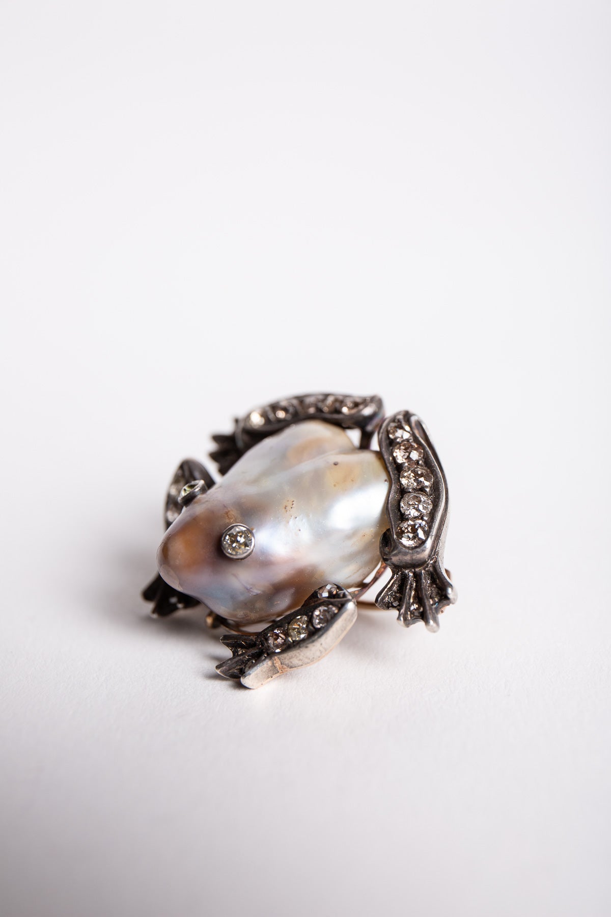 MAXFIELD PRIVATE COLLECTION | VINTAGE ABALONE SHELL FROG BROOCH - MAXFIELD LA